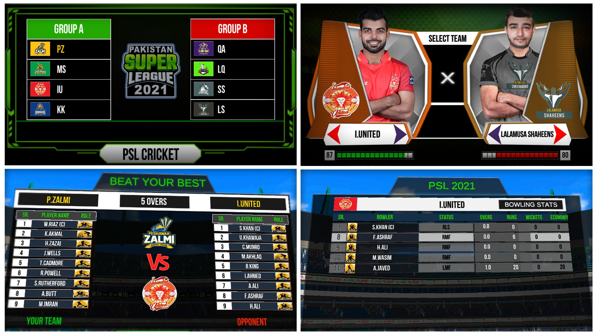 اسکرین شات 5 بازی Pakistan Cricket League