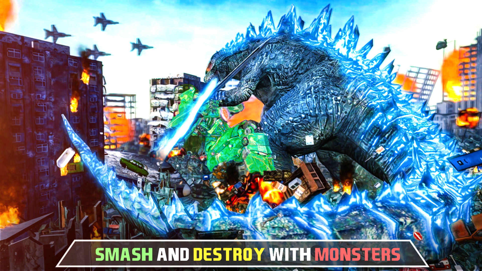اسکرین شات 1 بازی Monster City Destruction Games