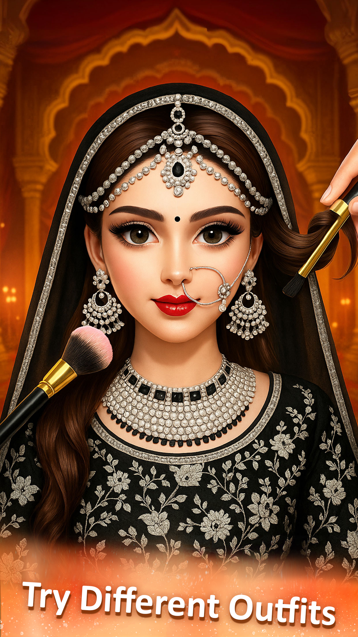 اسکرین شات 1 بازی Indian Wedding Dress Up Games