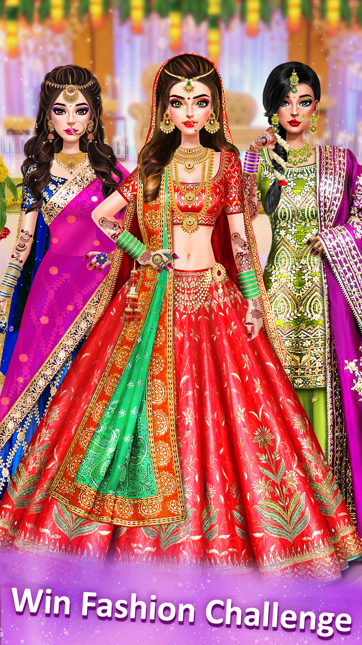 اسکرین شات 3 بازی Indian Wedding Dress up Games
