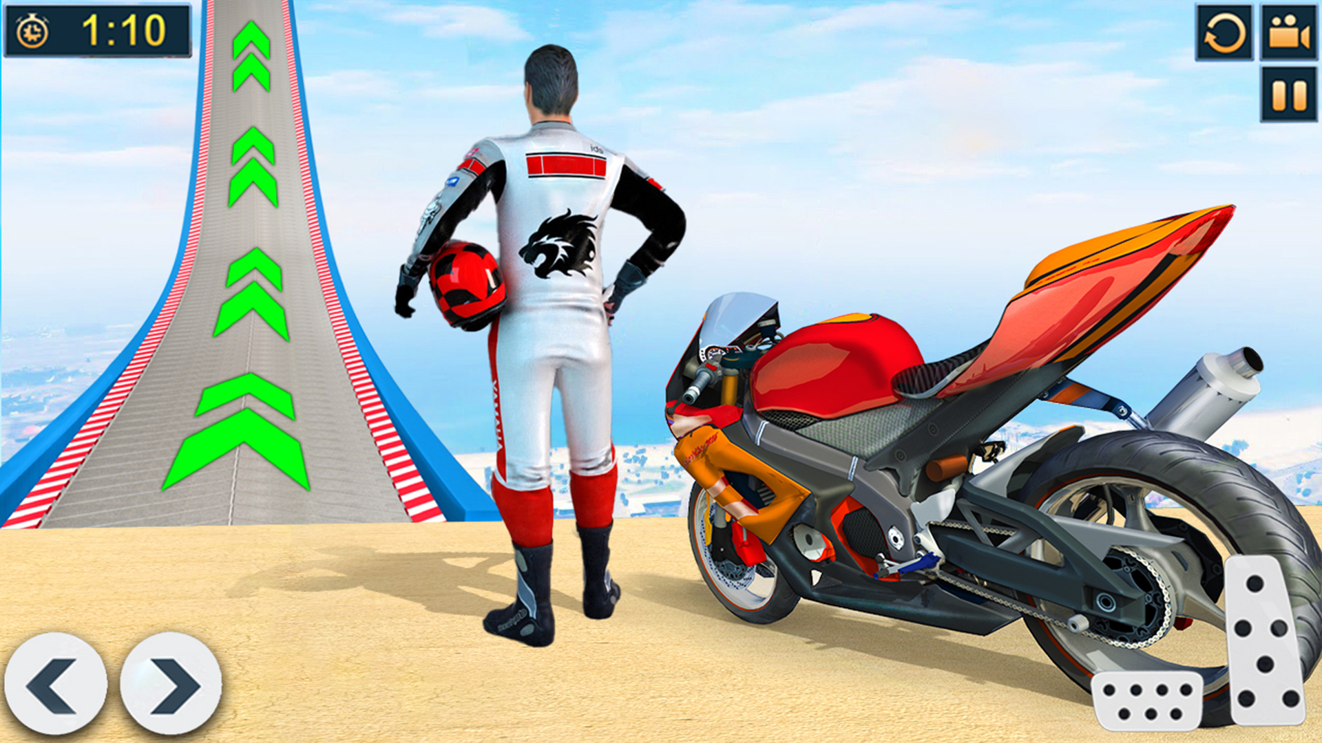 اسکرین شات 6 برنامه Mega Ramp GT Bike Stunt Games
