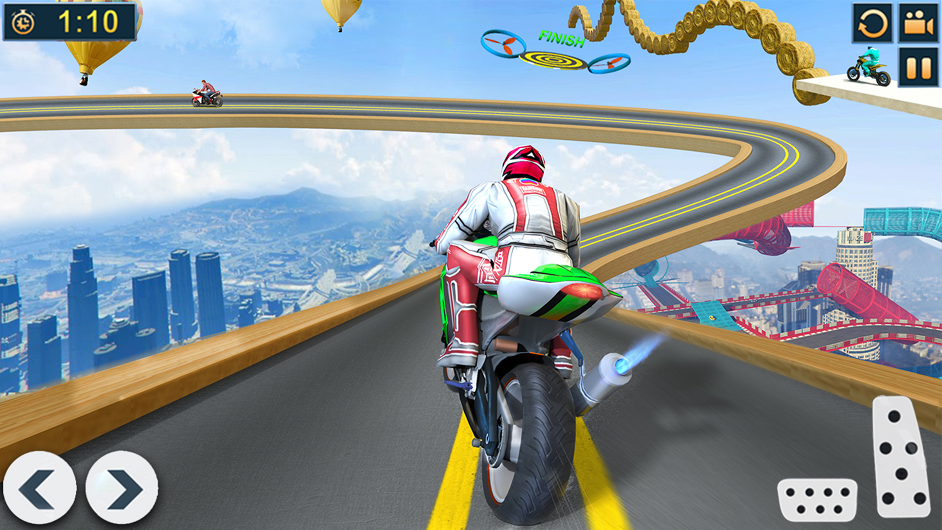 اسکرین شات 1 برنامه Mega Ramp GT Bike Stunt Games