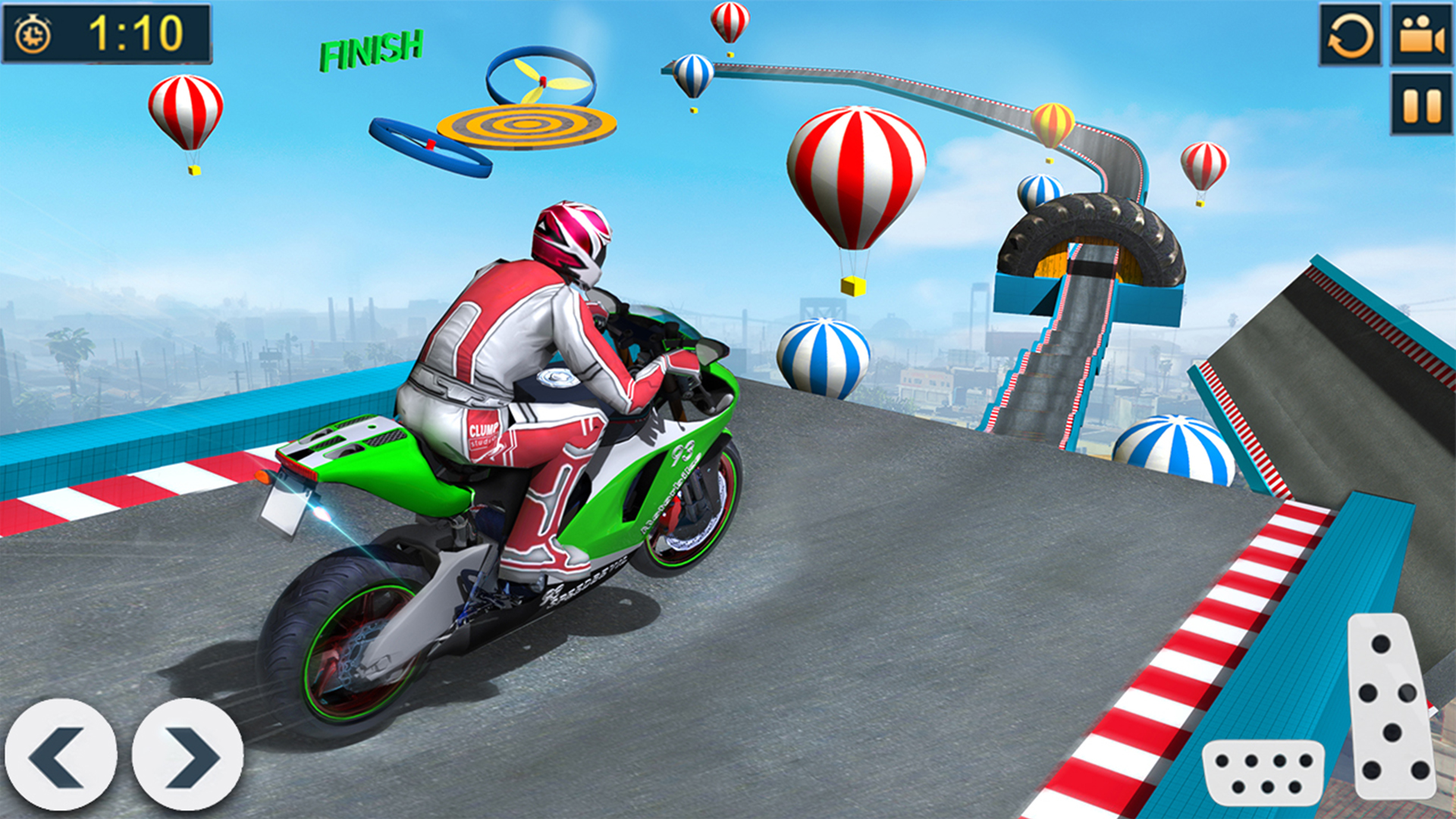 اسکرین شات 2 برنامه Mega Ramp GT Bike Stunt Games
