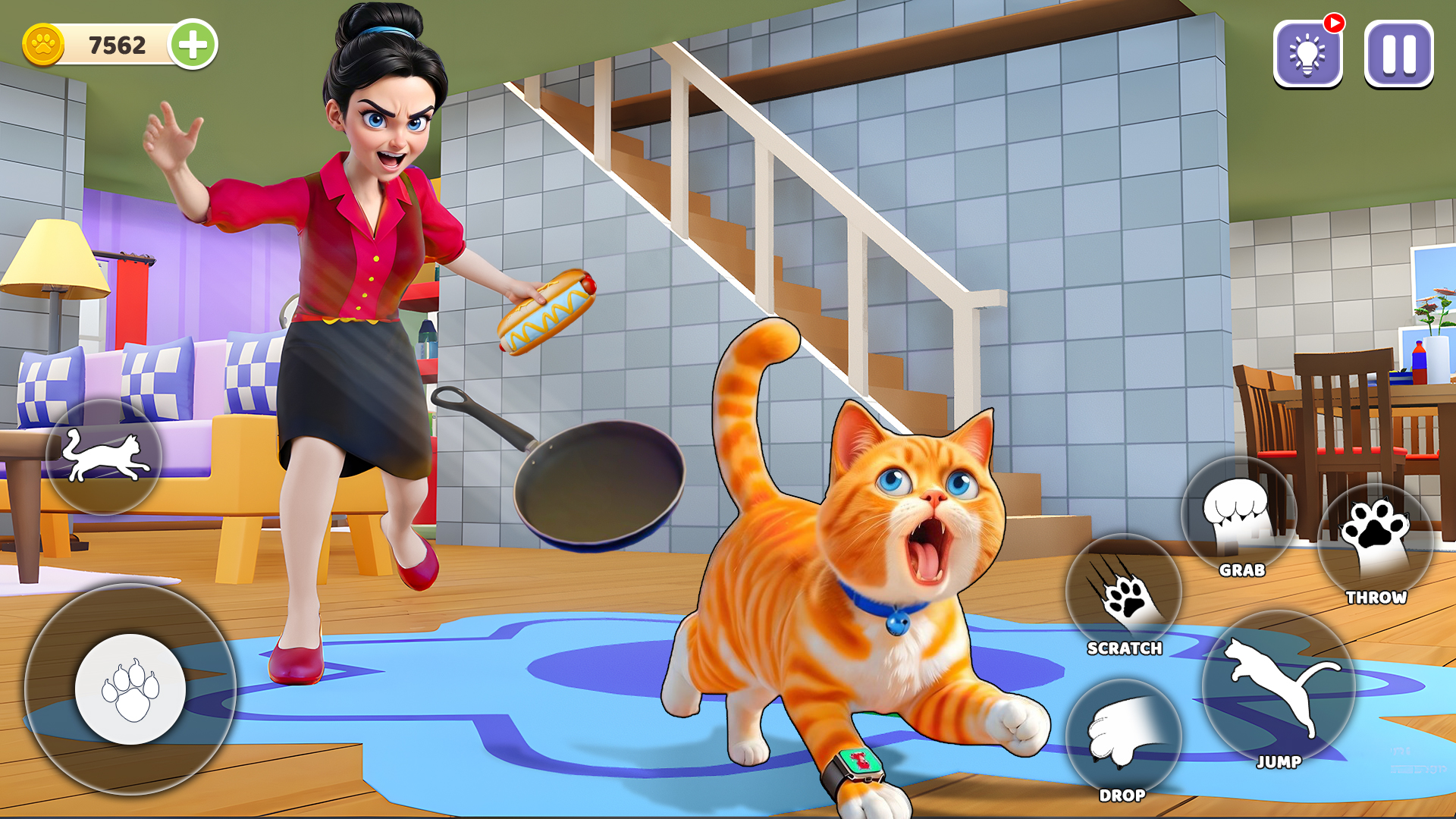 اسکرین شات 4 بازی Cat Simulator: Scary Mom Games