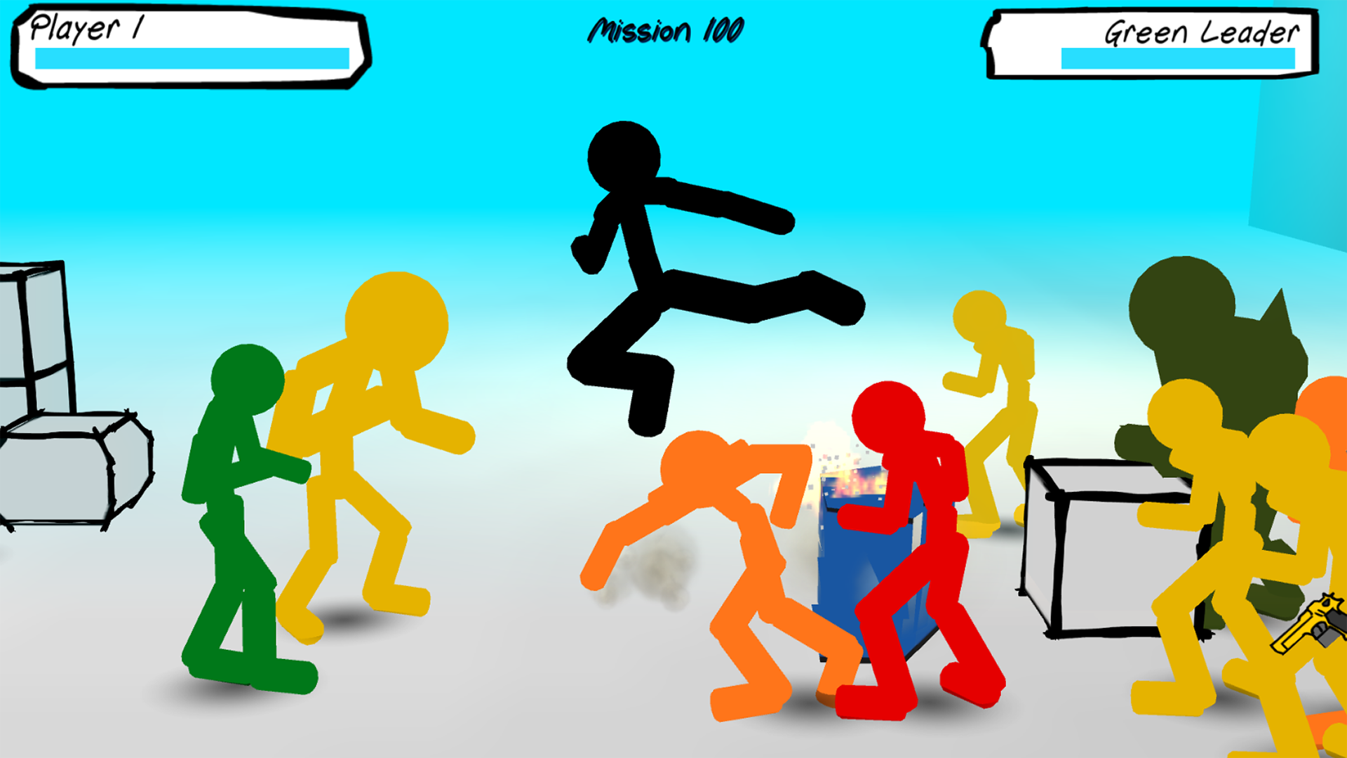 اسکرین شات 1 بازی Stickman Street Fighting