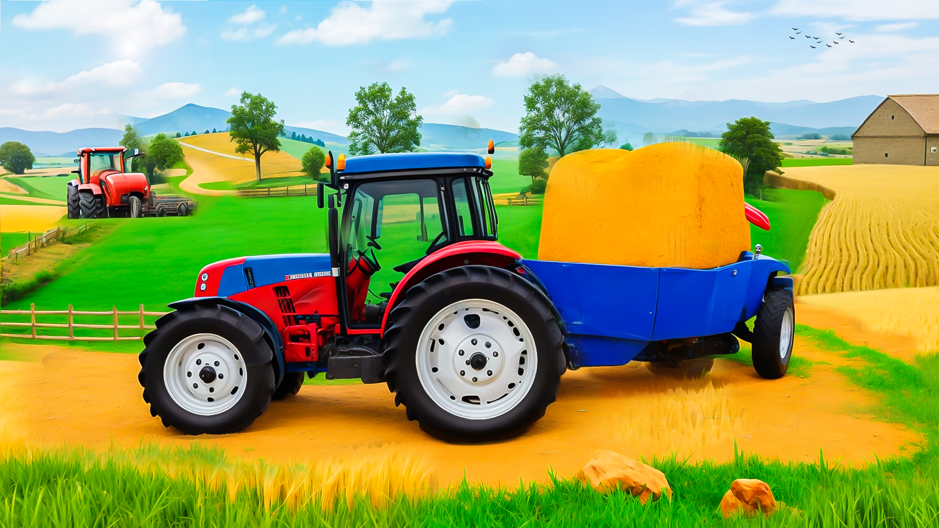 اسکرین شات 1 بازی Farmer Tractor Farming Game 3D