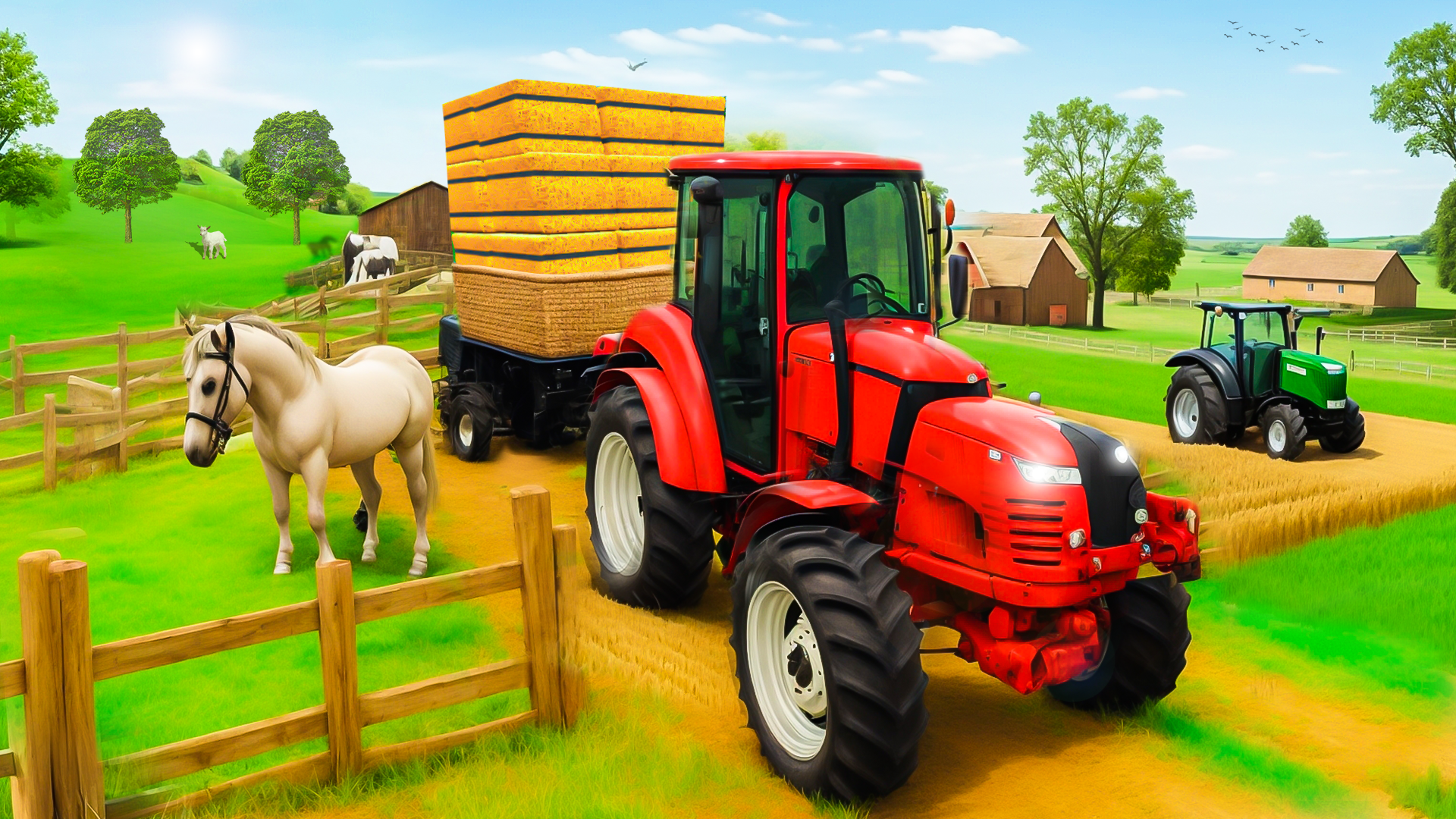 اسکرین شات 3 بازی Farmer Tractor Farming Game 3D