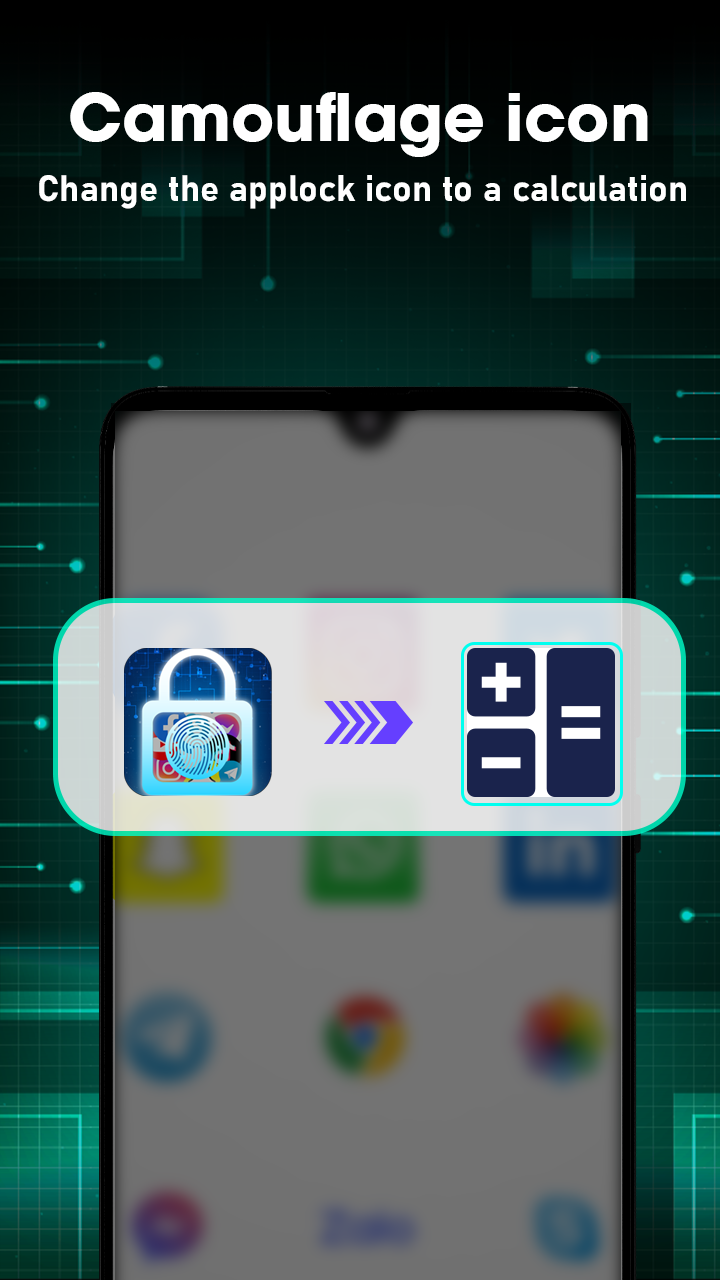 اسکرین شات 5 برنامه App Lock : Fingerprint & Pin