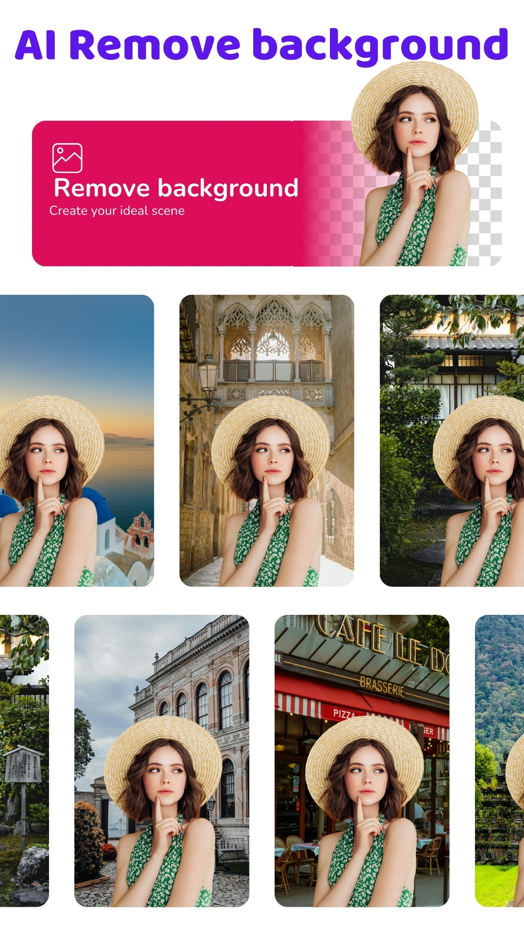 اسکرین شات 1 برنامه AI Background Changer& Editor