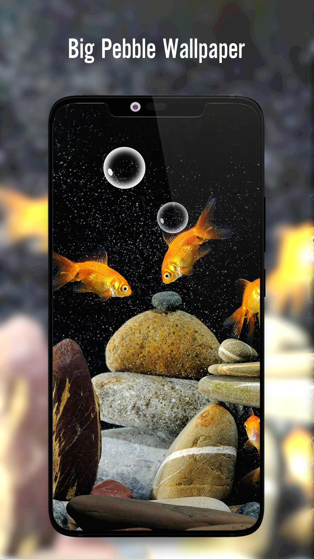 اسکرین شات 6 برنامه Fish On Screen 3D Wallpaper