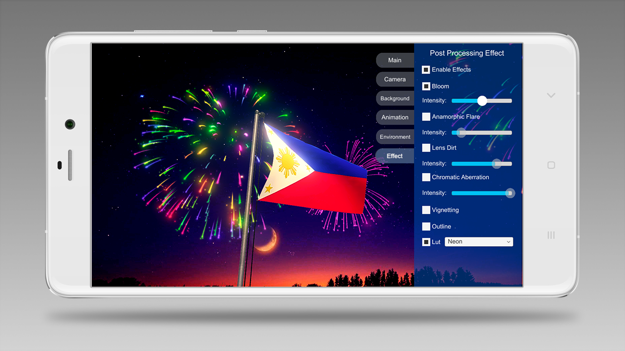 اسکرین شات 3 برنامه 3D Flag Maker