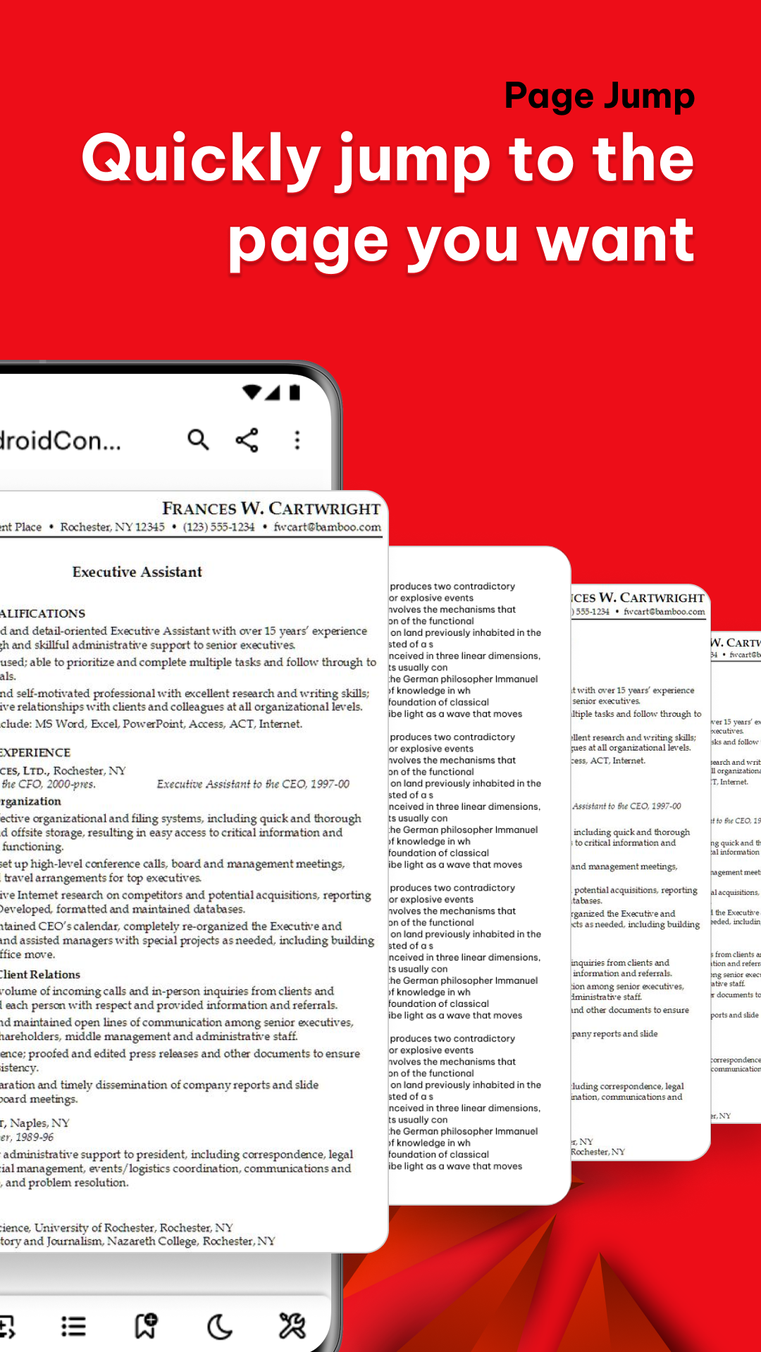 اسکرین شات 4 برنامه PDF Reader, Read All PDF
