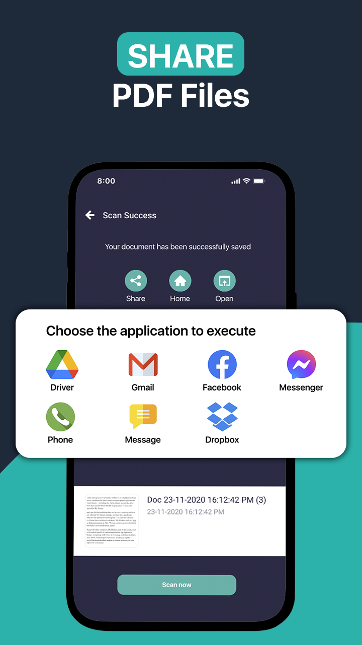 اسکرین شات 3 برنامه PDF Scanner App, OCR Scan PDF