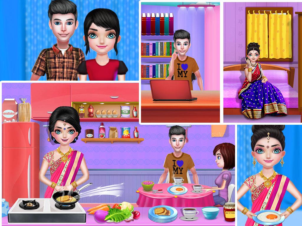 اسکرین شات 1 برنامه Wedding Dress Up Bridal Makeup