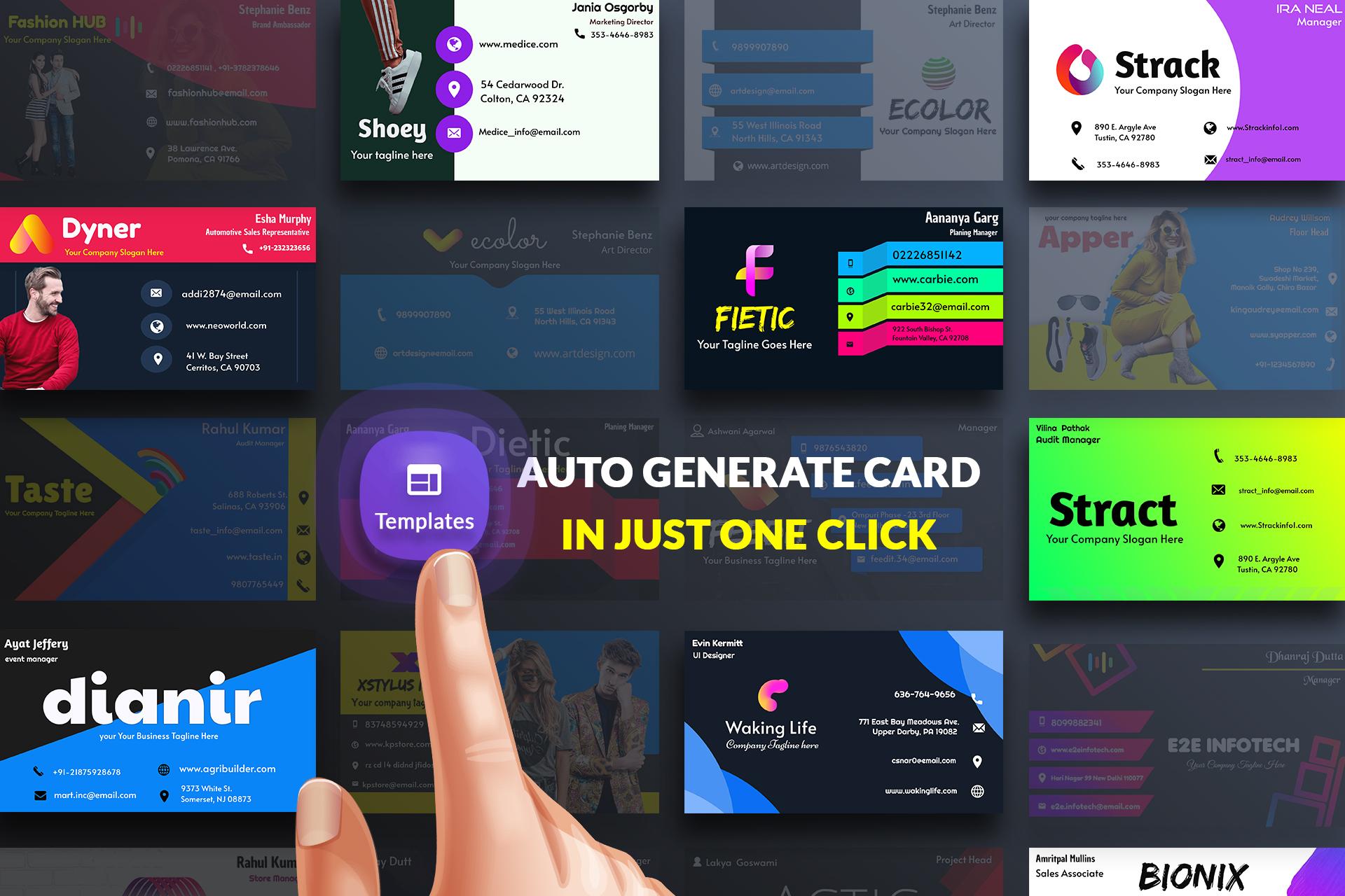 اسکرین شات 5 برنامه Digital Business Card Maker