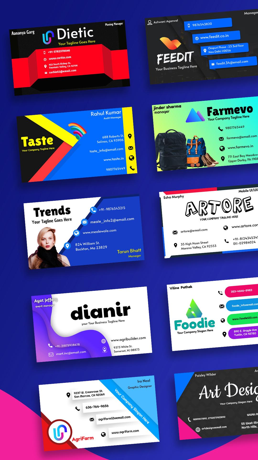 اسکرین شات 8 برنامه Digital Business Card Maker