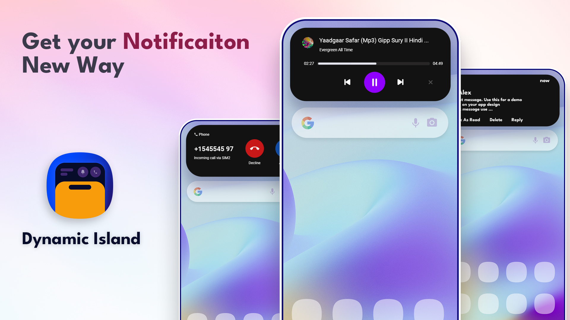 اسکرین شات 8 برنامه Dynamic Island - Notch Island