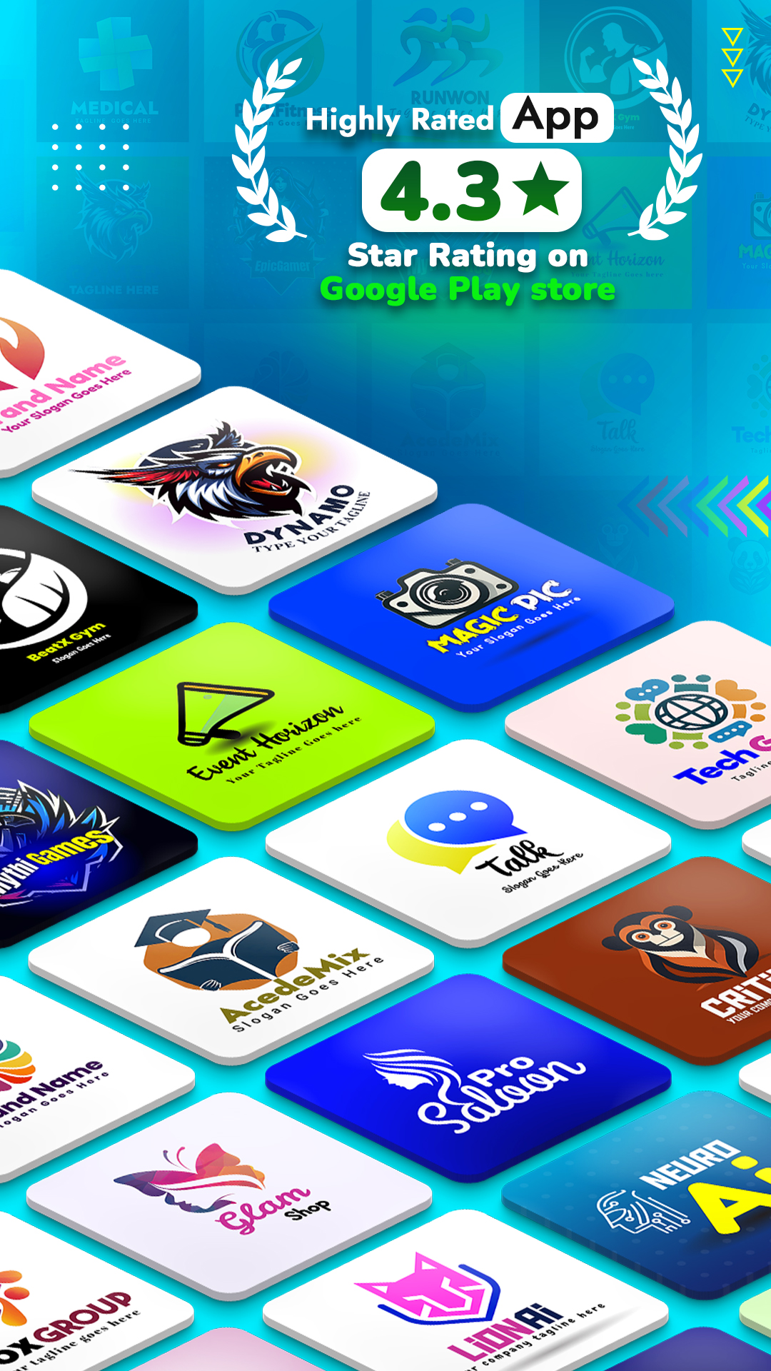 اسکرین شات 2 برنامه Logo Maker - Brand Logo Design