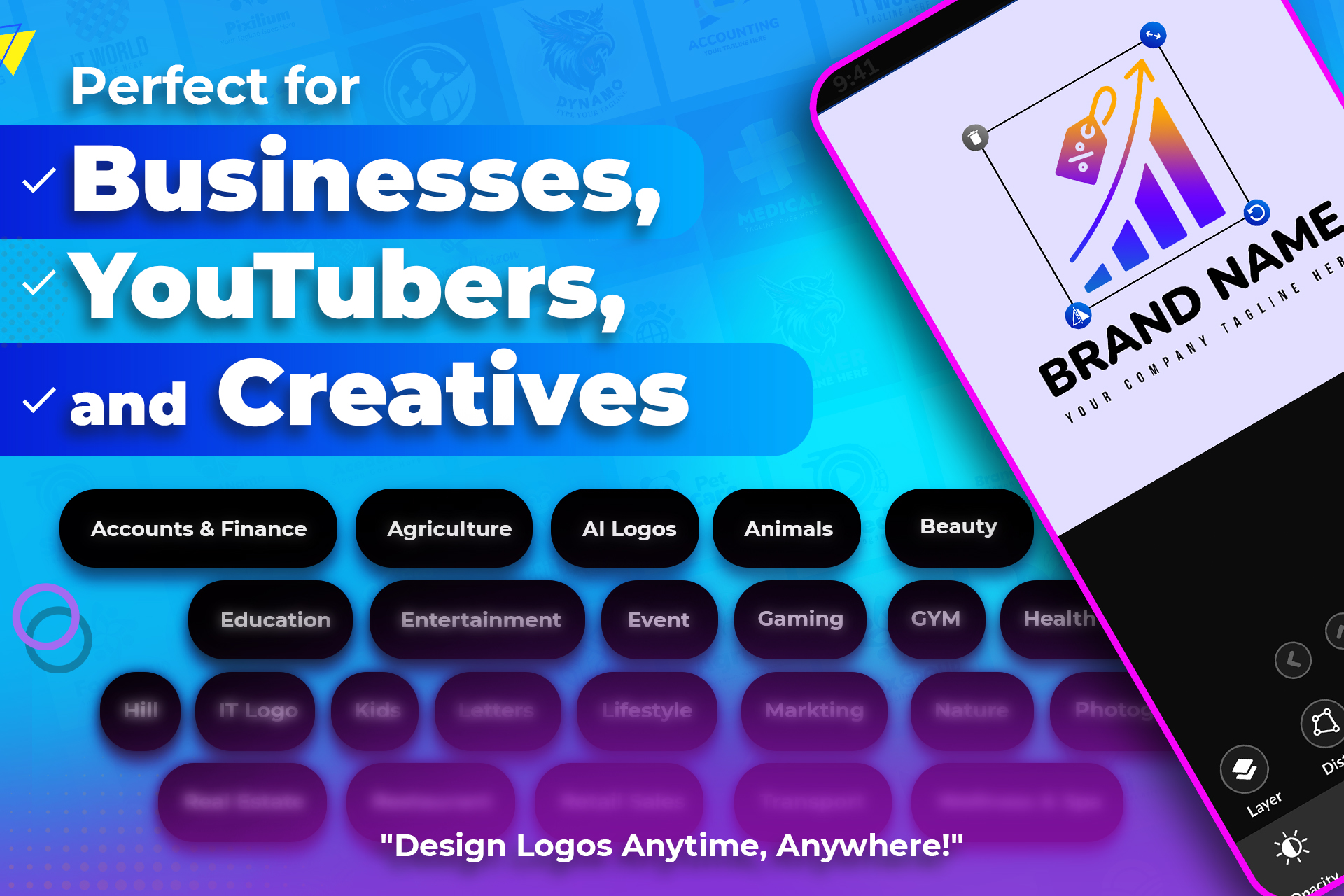 اسکرین شات 7 برنامه Logo Maker - Brand Logo Design
