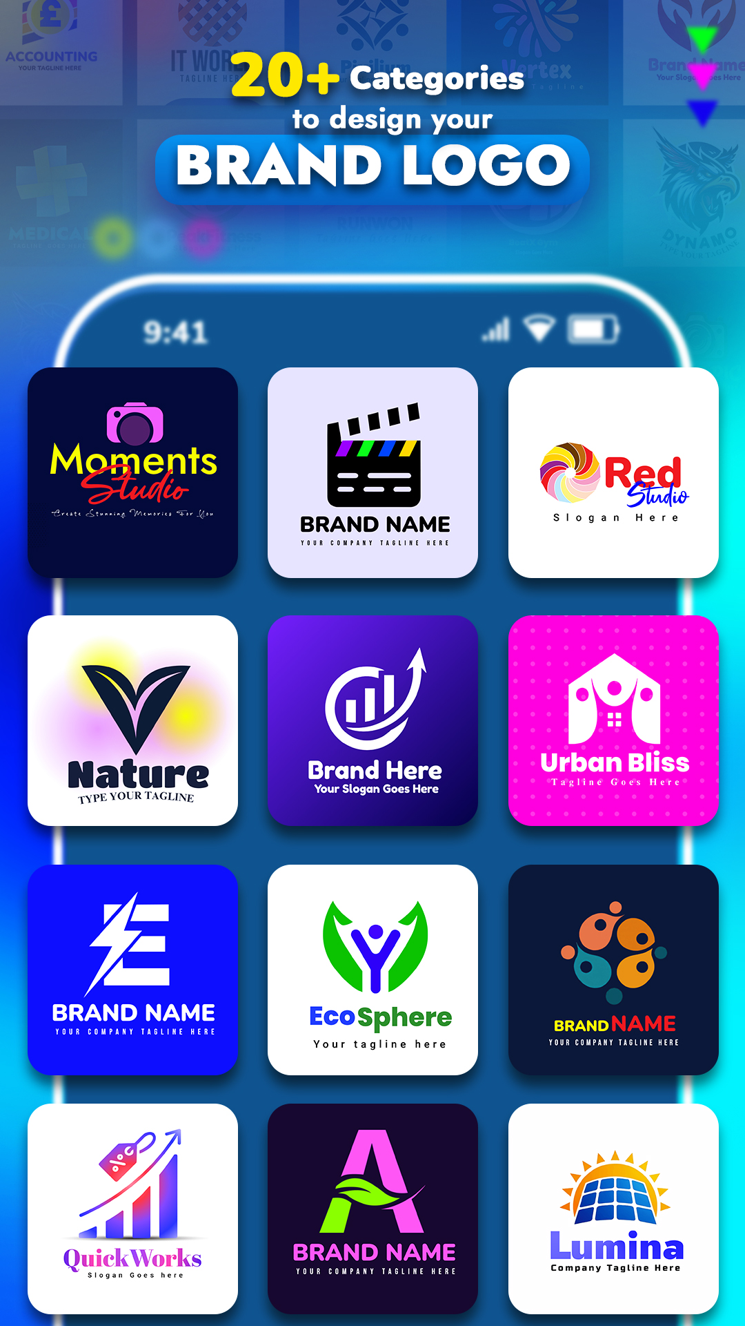 اسکرین شات 3 برنامه Logo Maker - Brand Logo Design