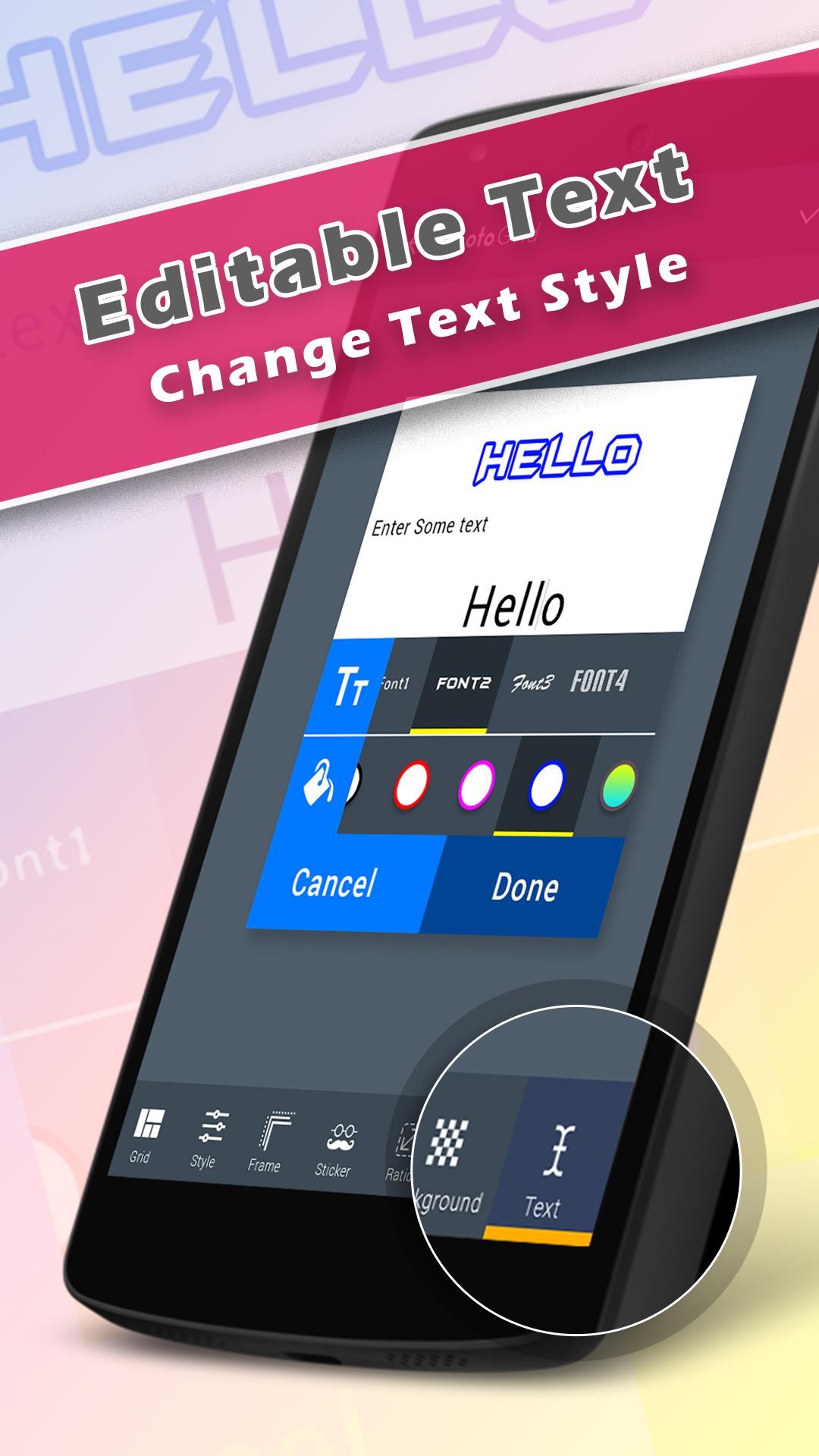 اسکرین شات 6 برنامه Photo Collage Editor