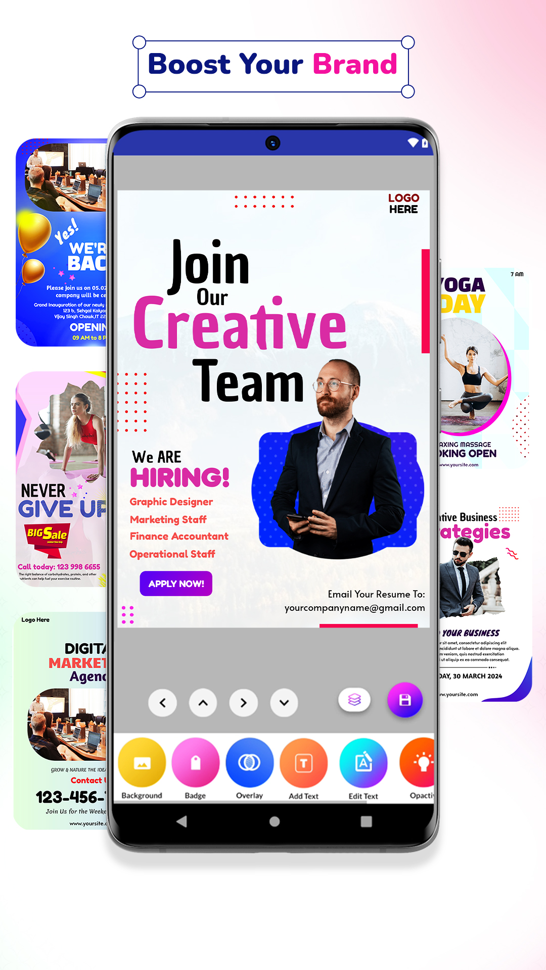 اسکرین شات 3 برنامه Poster Maker - Design Banner