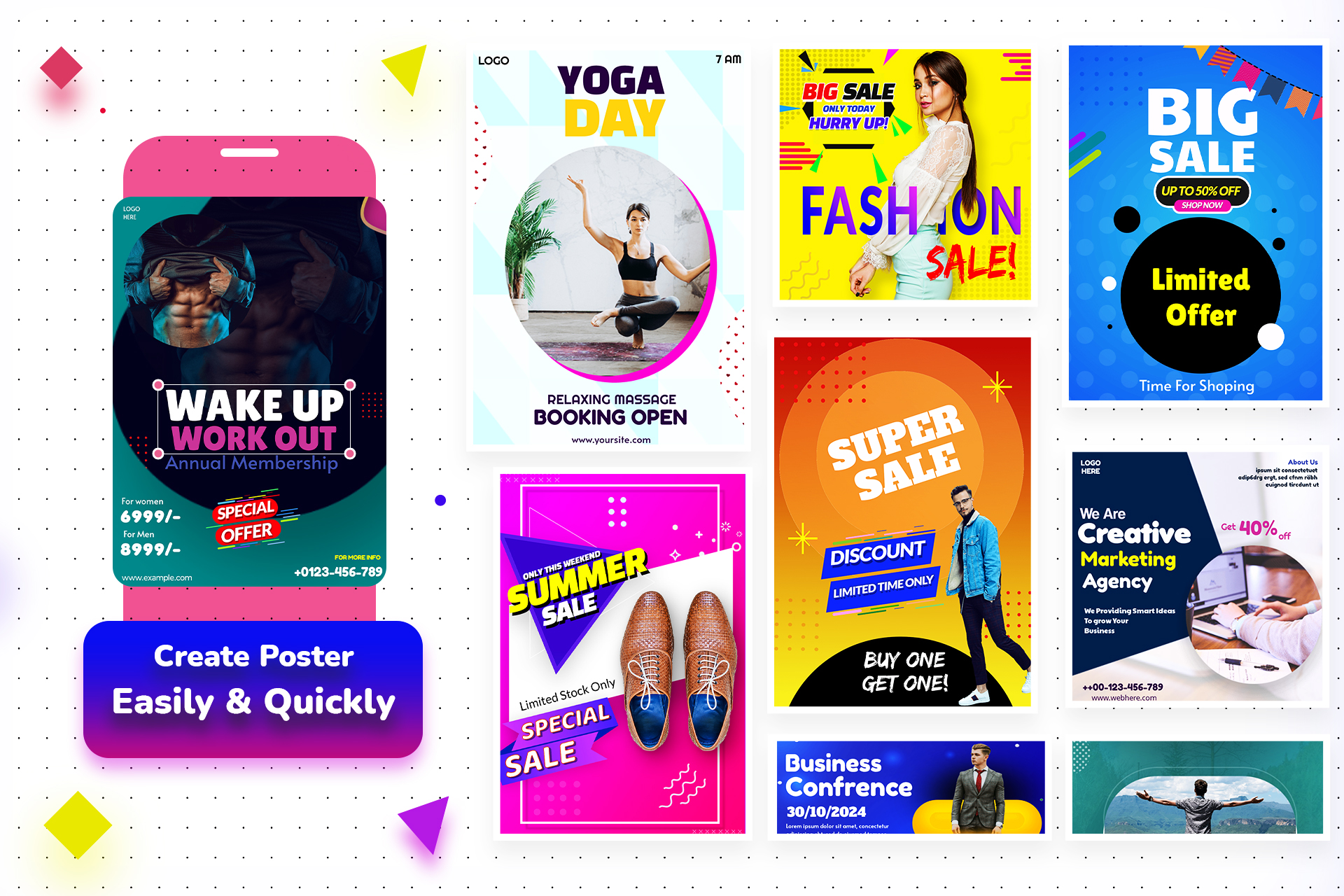 اسکرین شات 5 برنامه Poster Maker - Design Banner