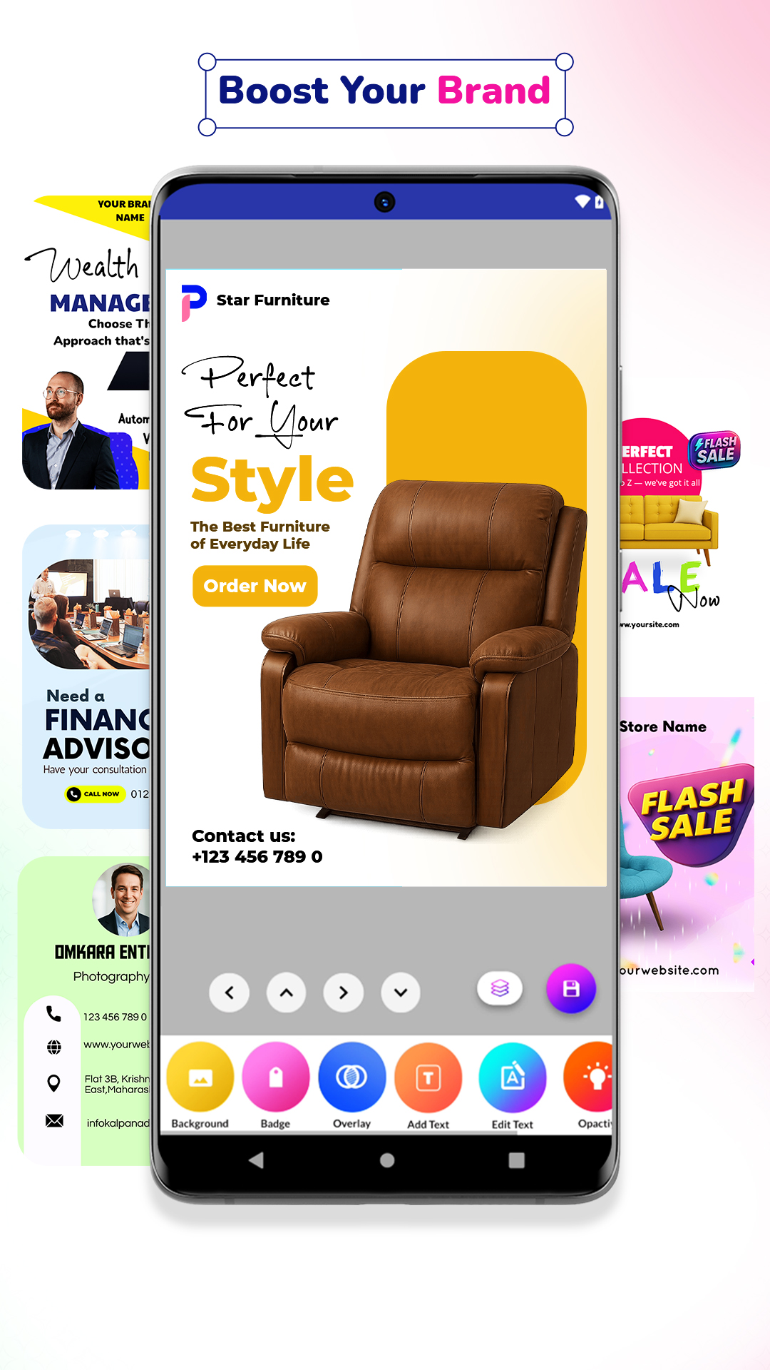 اسکرین شات 3 برنامه Poster Maker - Design Banner