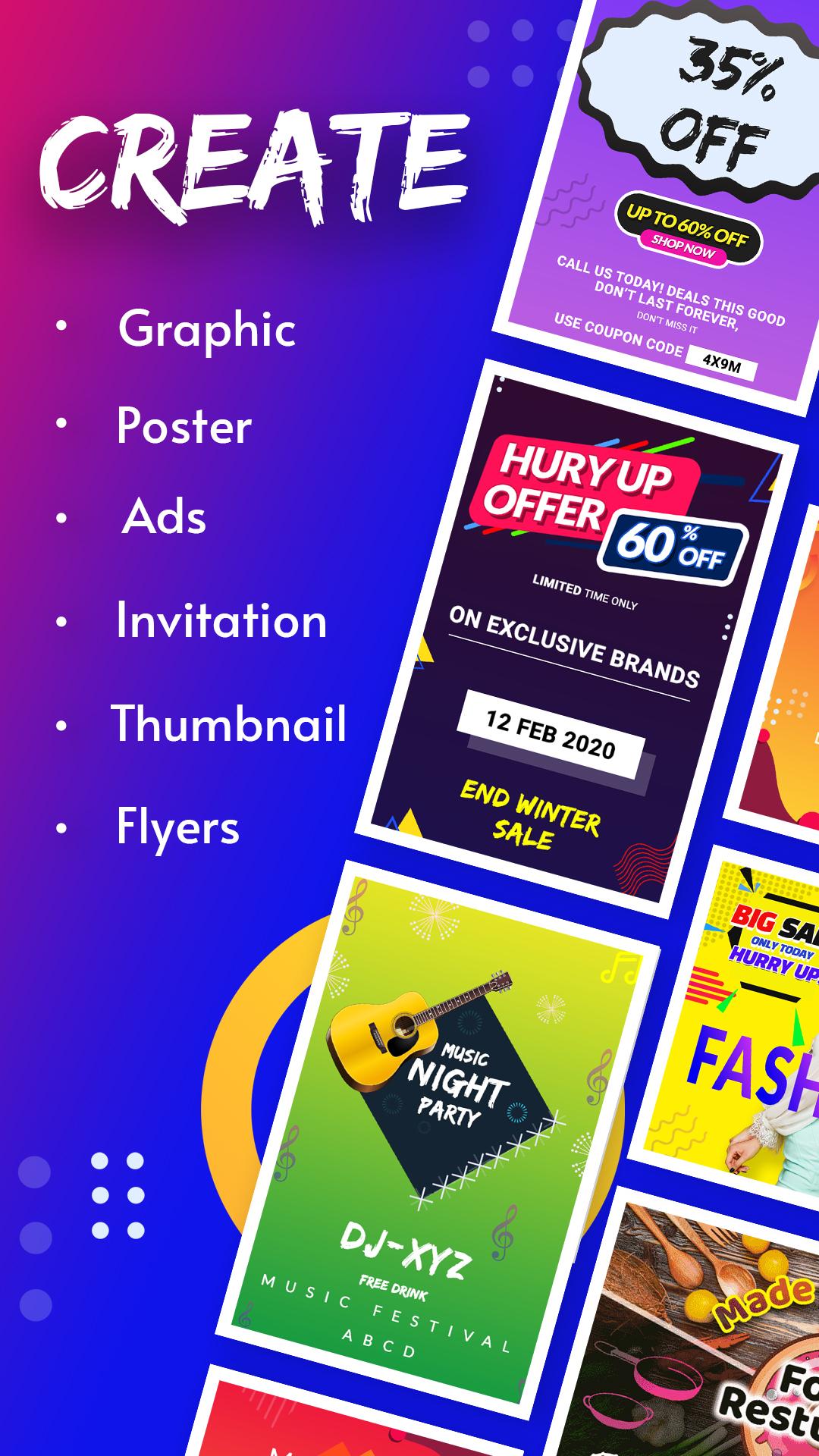 اسکرین شات 4 برنامه Poster Maker - Design Banner