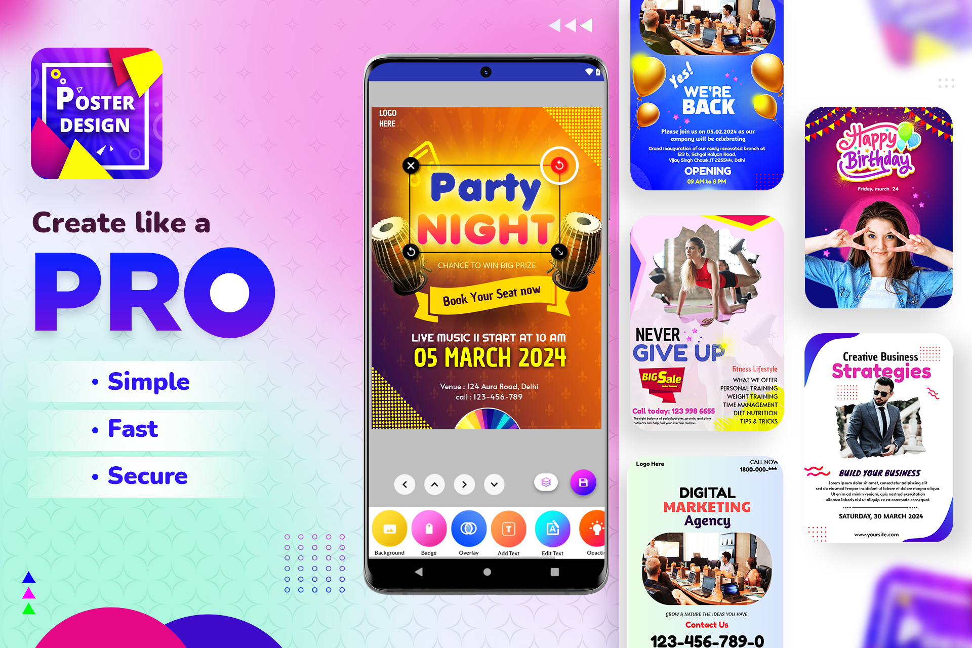 اسکرین شات 1 برنامه Poster Maker - Design Banner