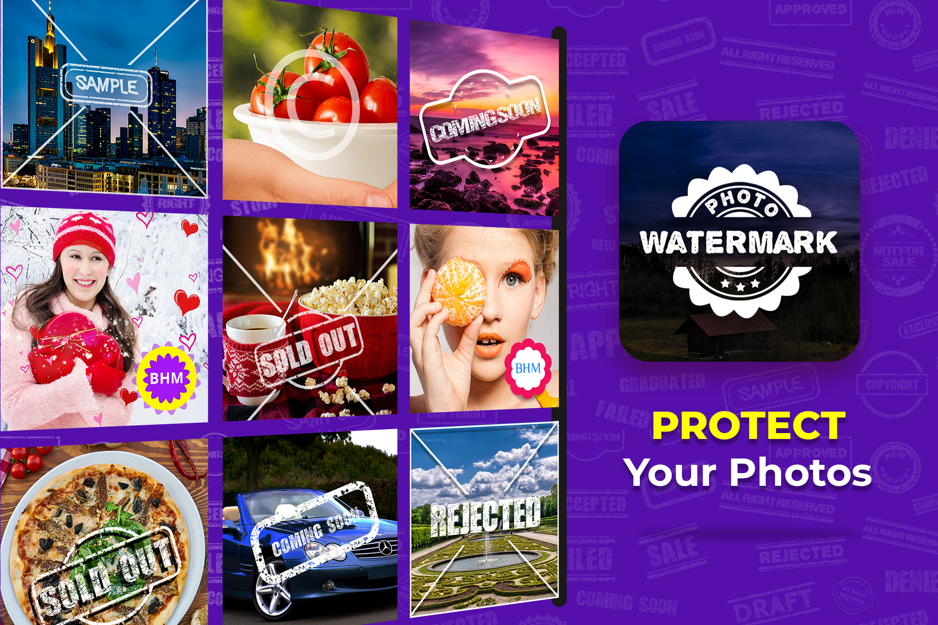 اسکرین شات 1 برنامه Watermark On Photo