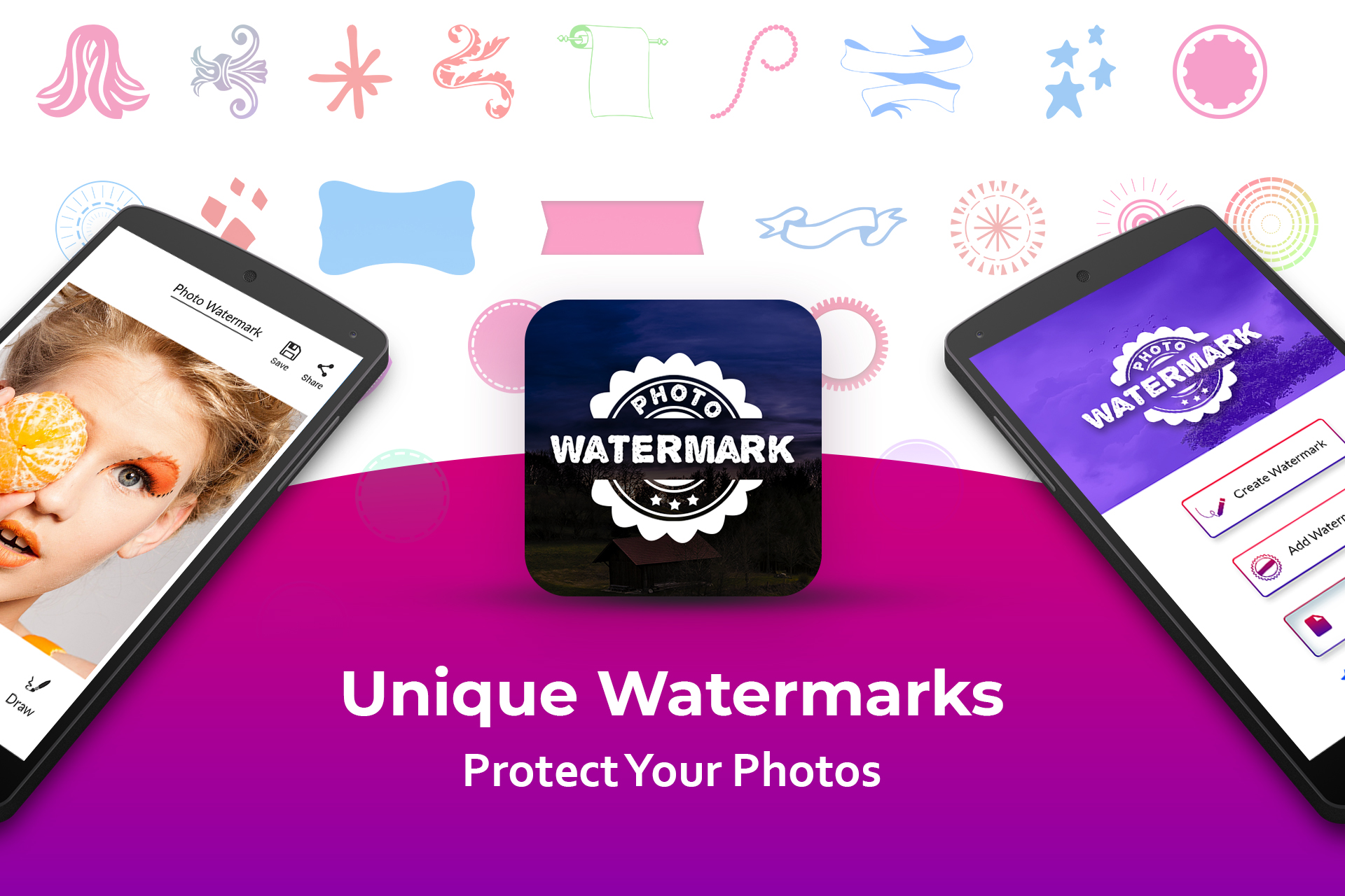 اسکرین شات 6 برنامه Watermark On Photo
