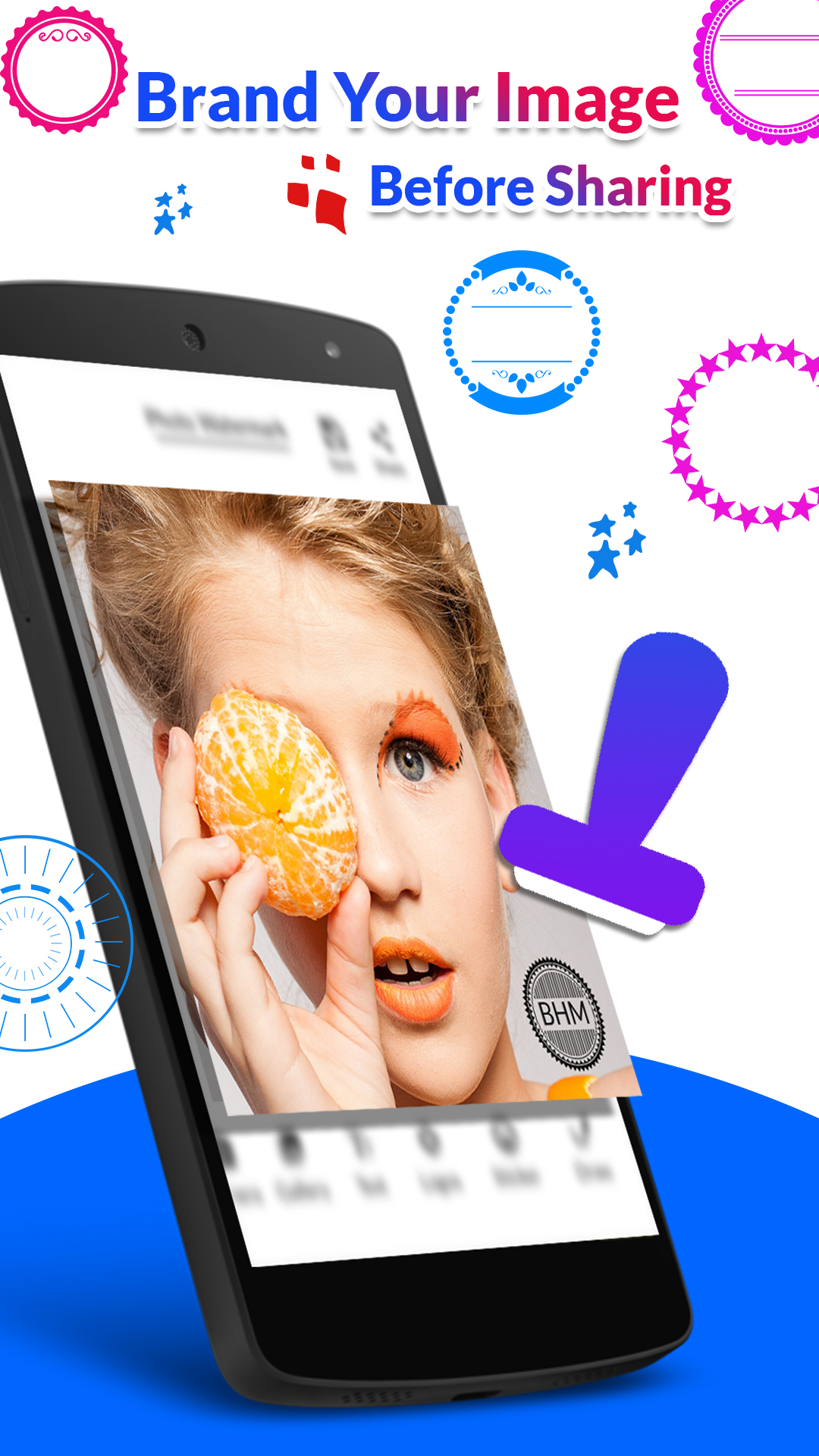 اسکرین شات 2 برنامه Watermark On Photo