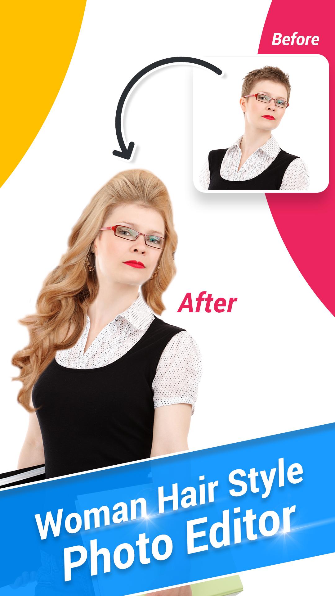 اسکرین شات 6 برنامه Women Hair Style Photo Editor