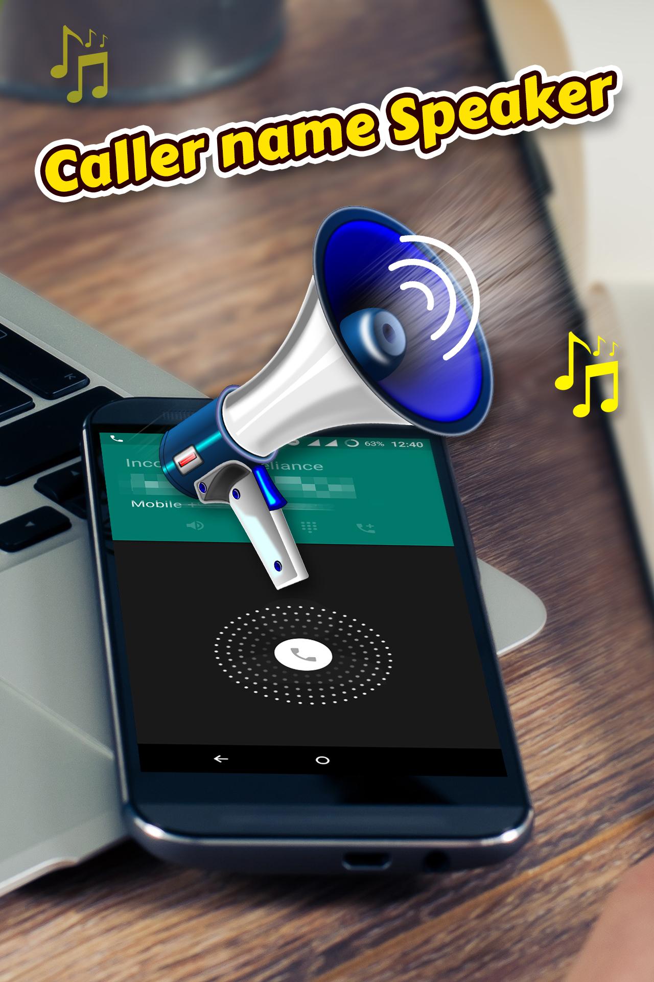 اسکرین شات 1 برنامه Caller Name Speaker