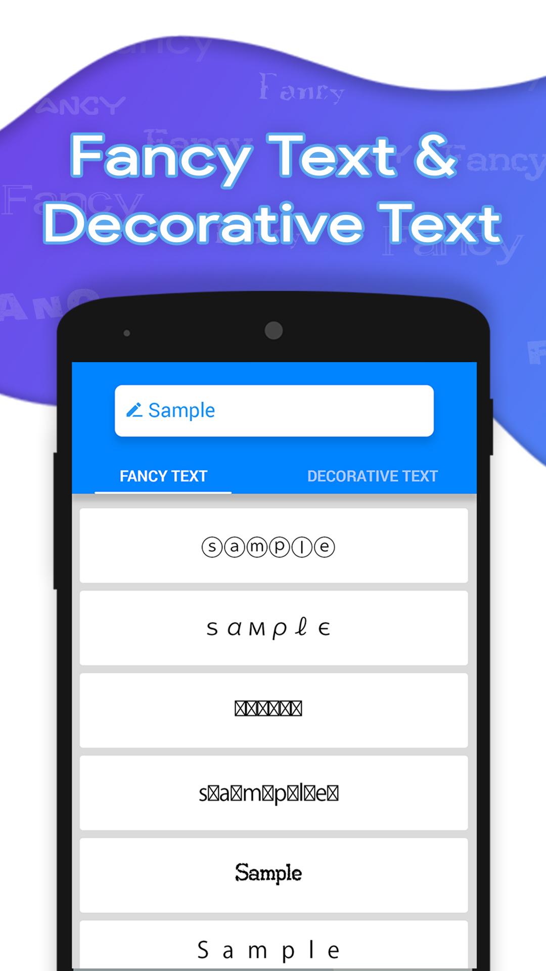 اسکرین شات 4 برنامه Fancy Text For Chat