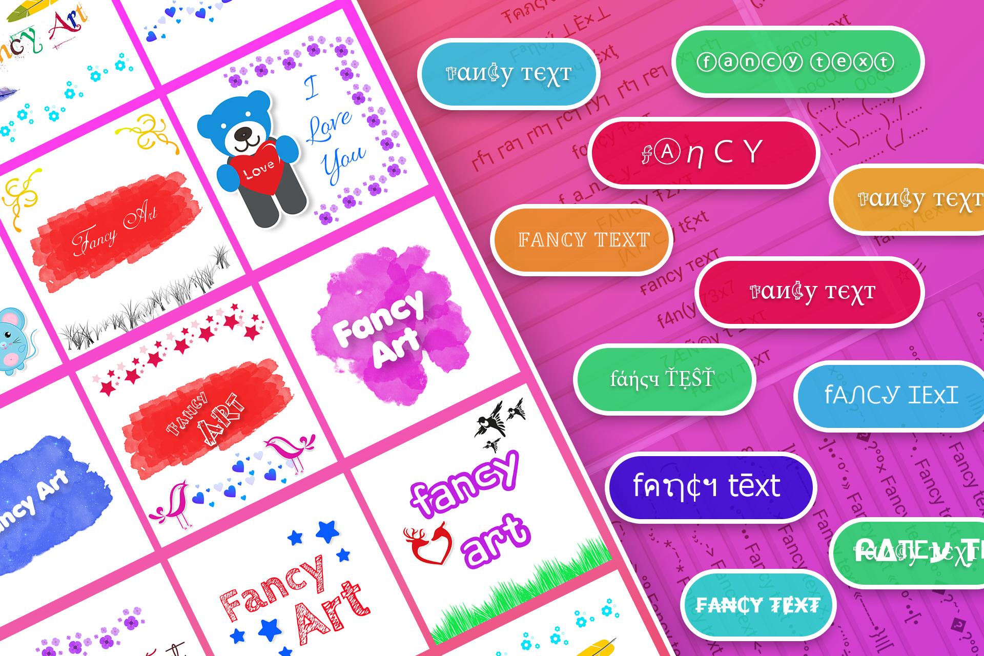 اسکرین شات 1 برنامه Fancy Text For Chat