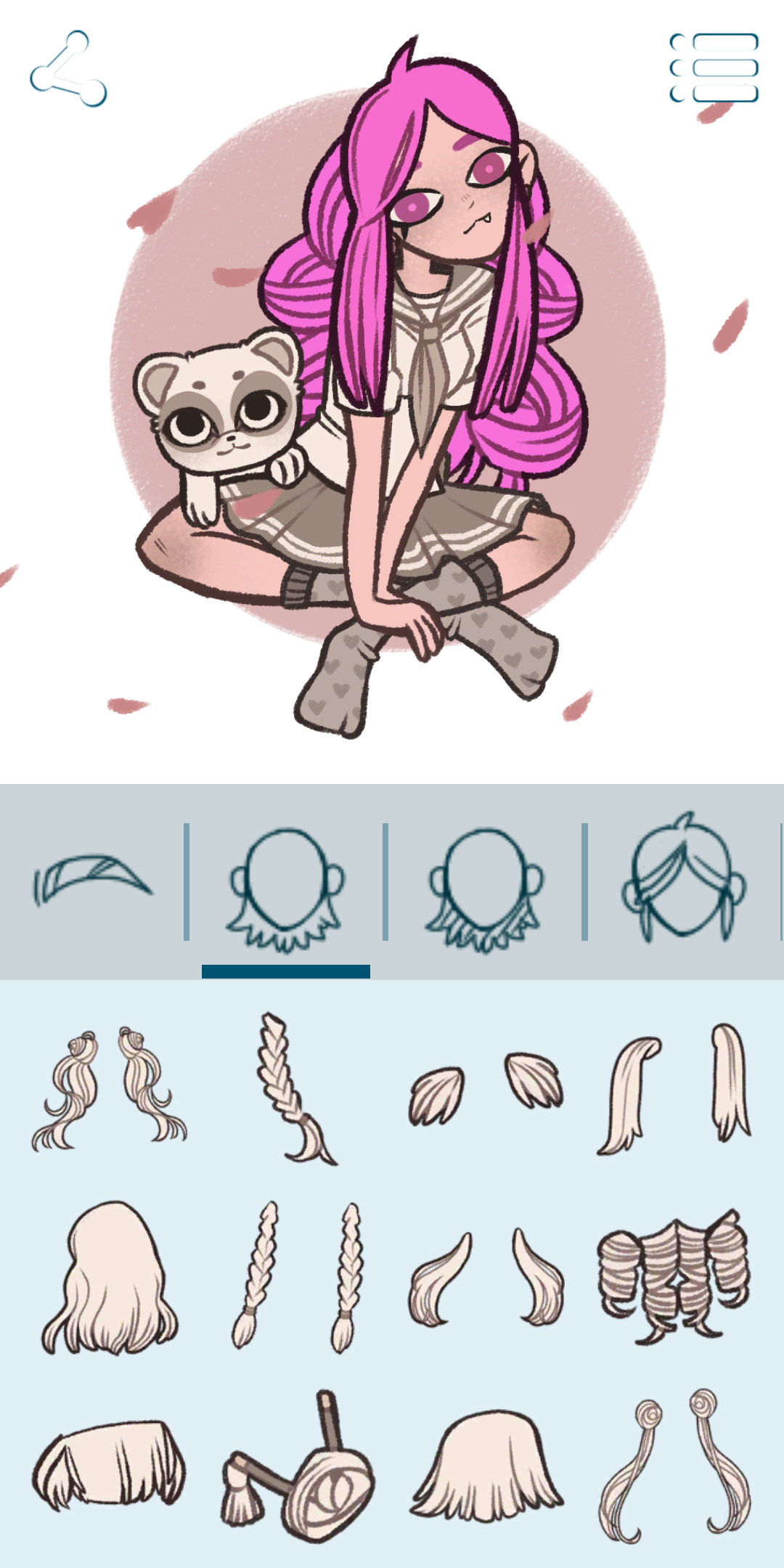اسکرین شات 3 برنامه Avatar Maker: Pastel Girl and