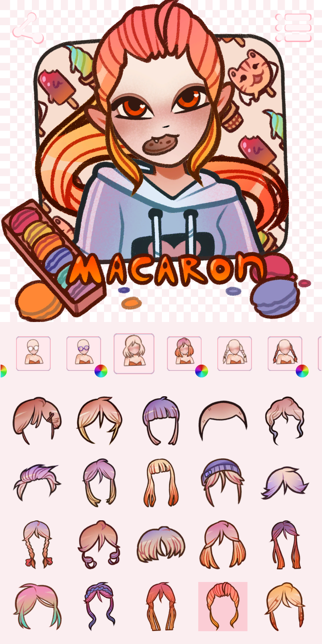 اسکرین شات 3 برنامه Avatar Maker: Sweets