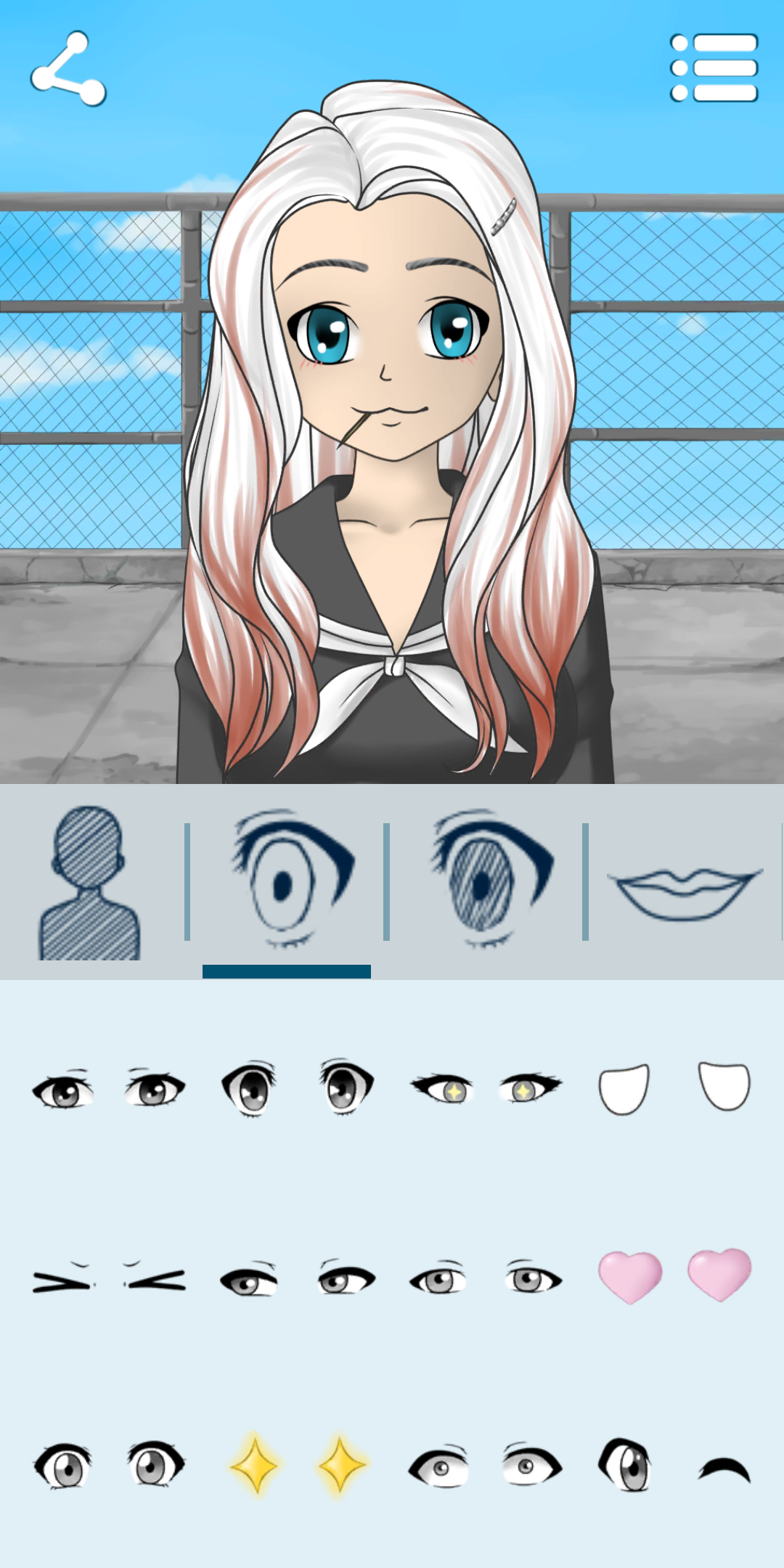 اسکرین شات 1 برنامه Avatar Maker: Anime