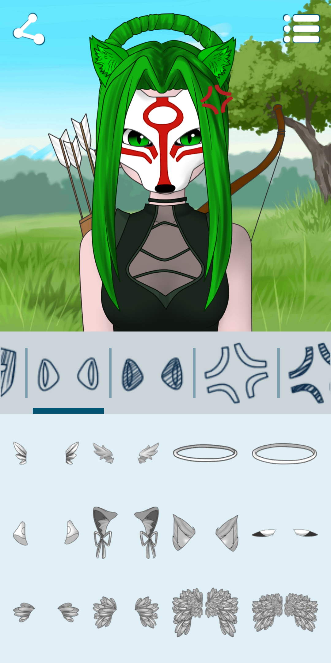 اسکرین شات 3 برنامه Avatar Maker: Anime