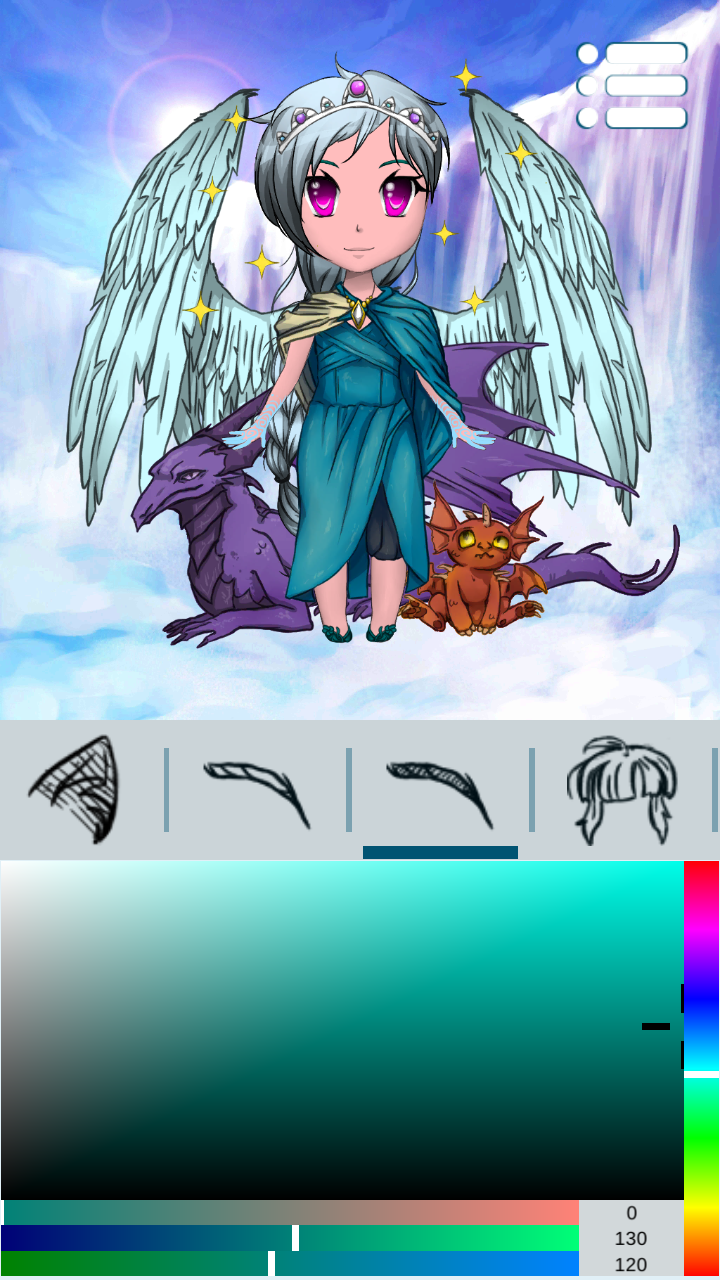 اسکرین شات 3 برنامه Avatar Maker: Anime Chibi 2