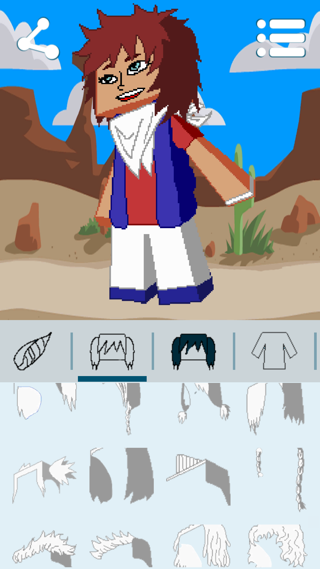 اسکرین شات 7 برنامه Avatar Maker: Cube Games