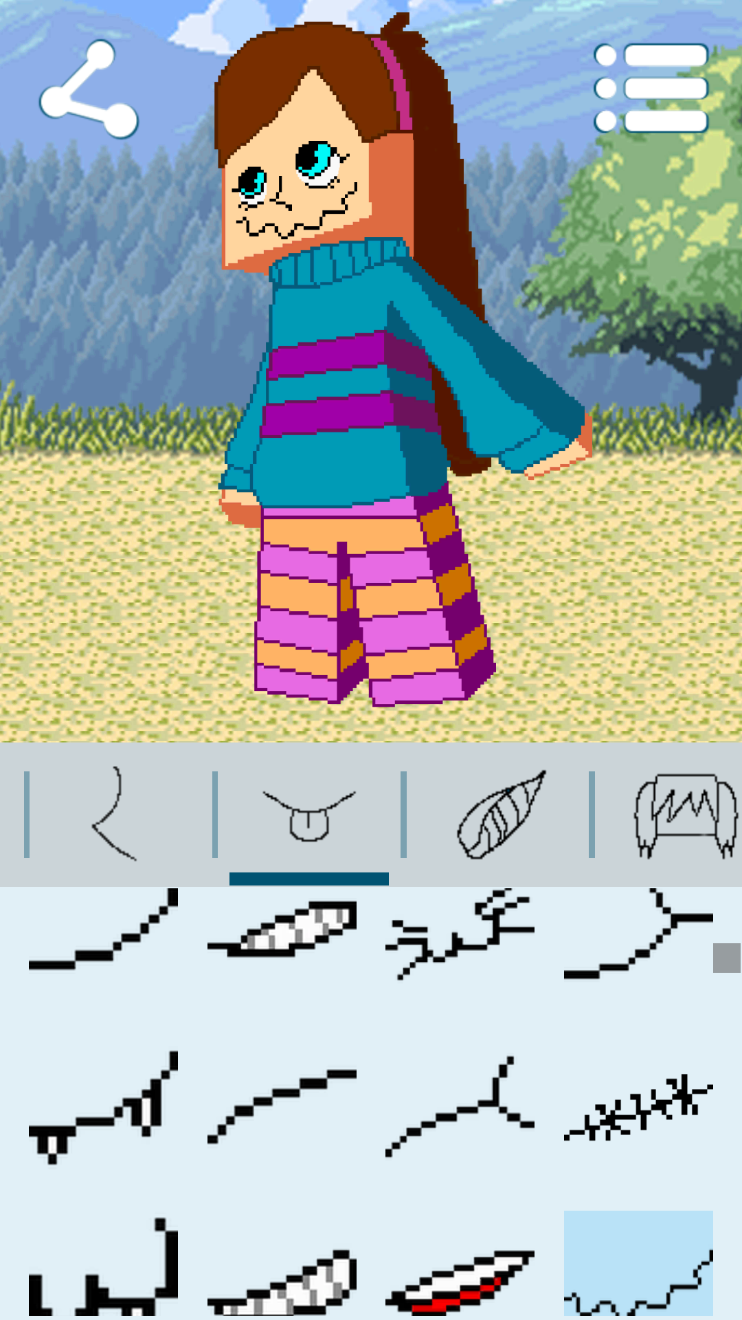 اسکرین شات 6 برنامه Avatar Maker: Cube Games