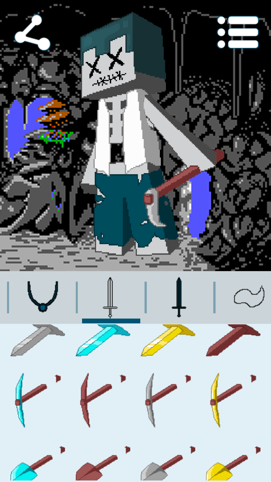 اسکرین شات 2 برنامه Avatar Maker: Cube Games