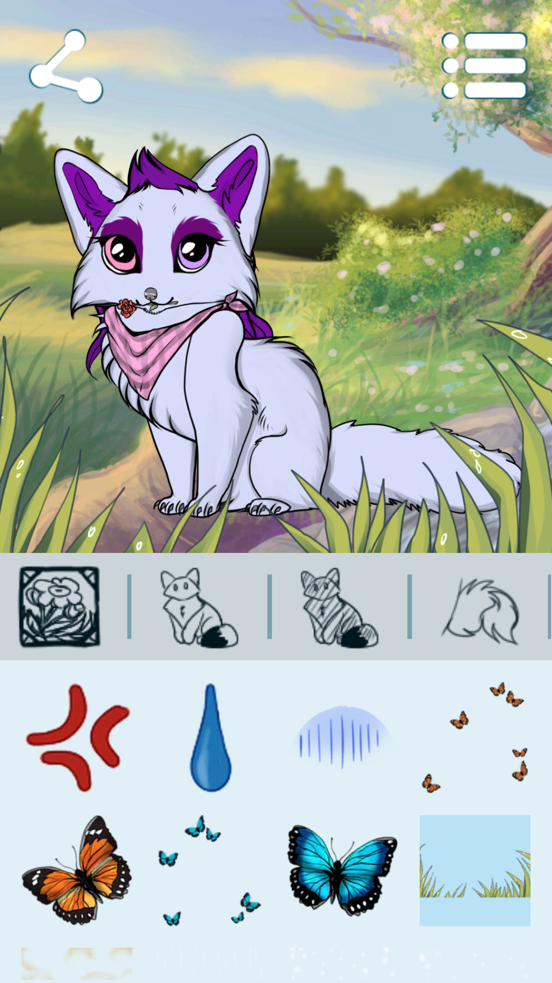 اسکرین شات 2 برنامه Avatar Maker: Foxes