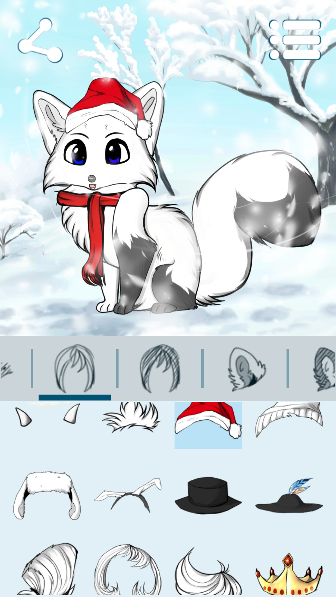 اسکرین شات 5 برنامه Avatar Maker: Foxes