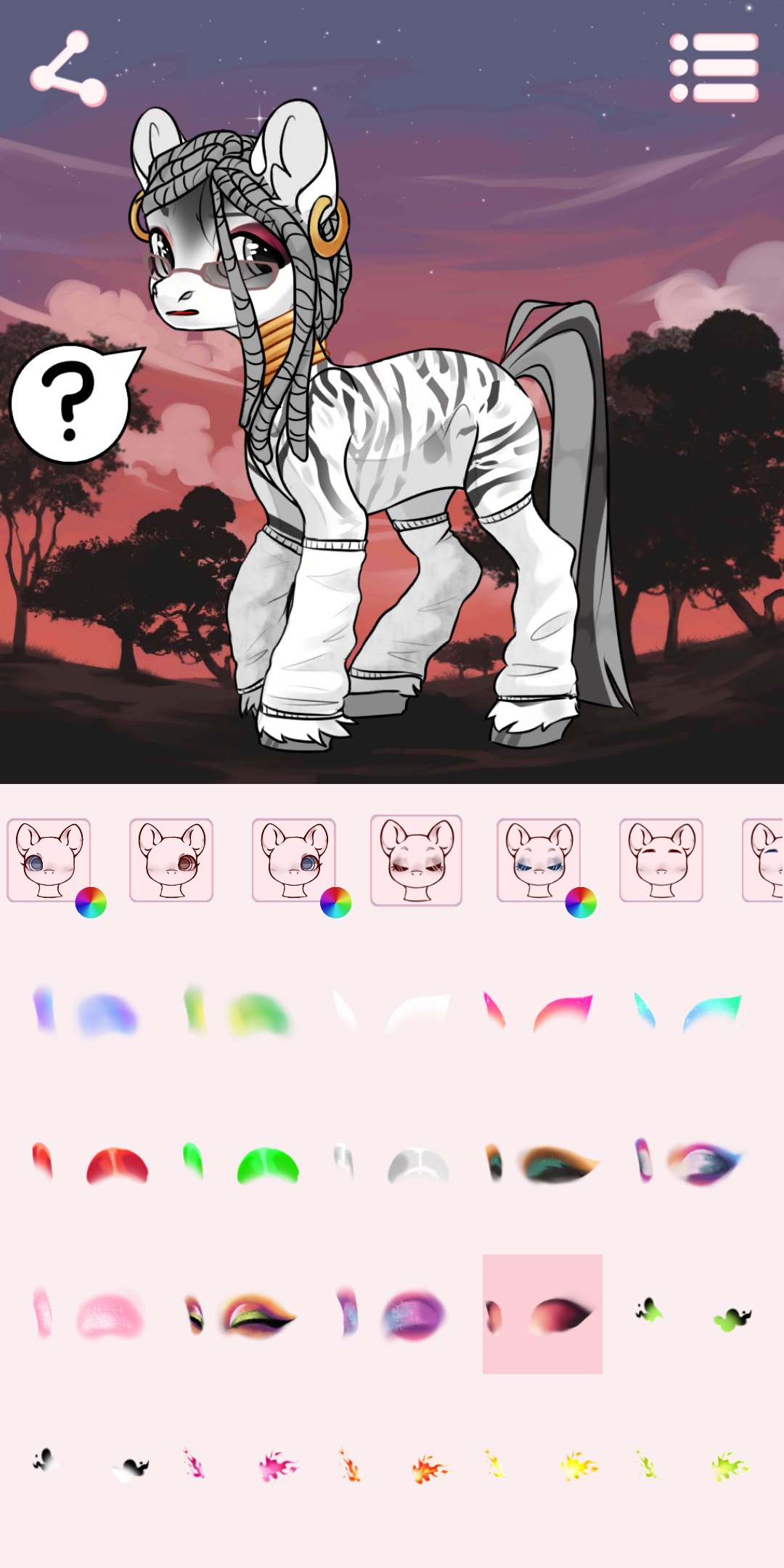 اسکرین شات 6 برنامه Avatar Maker: Fantasy Pony