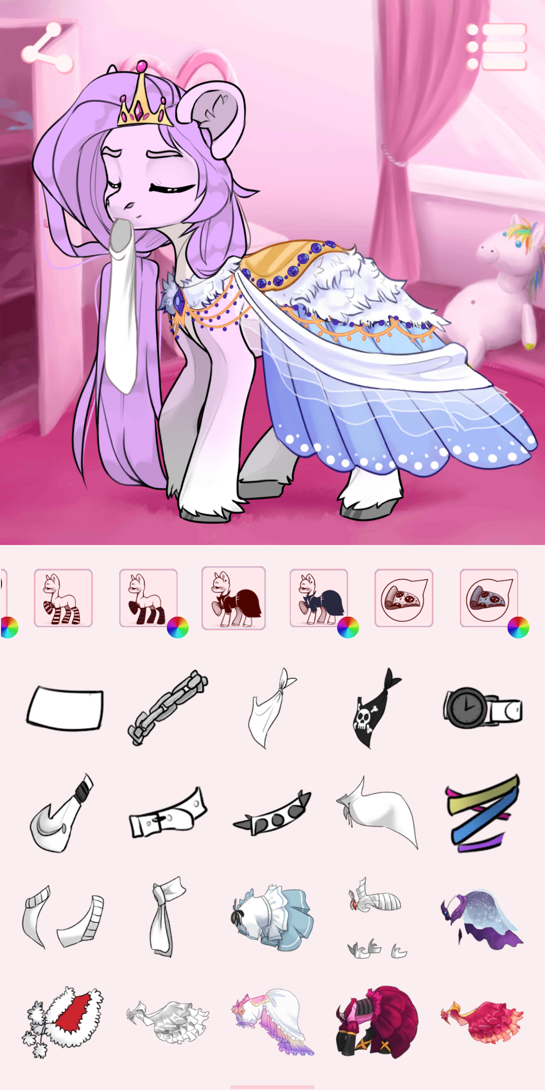 اسکرین شات 7 برنامه Avatar Maker: Fantasy Pony
