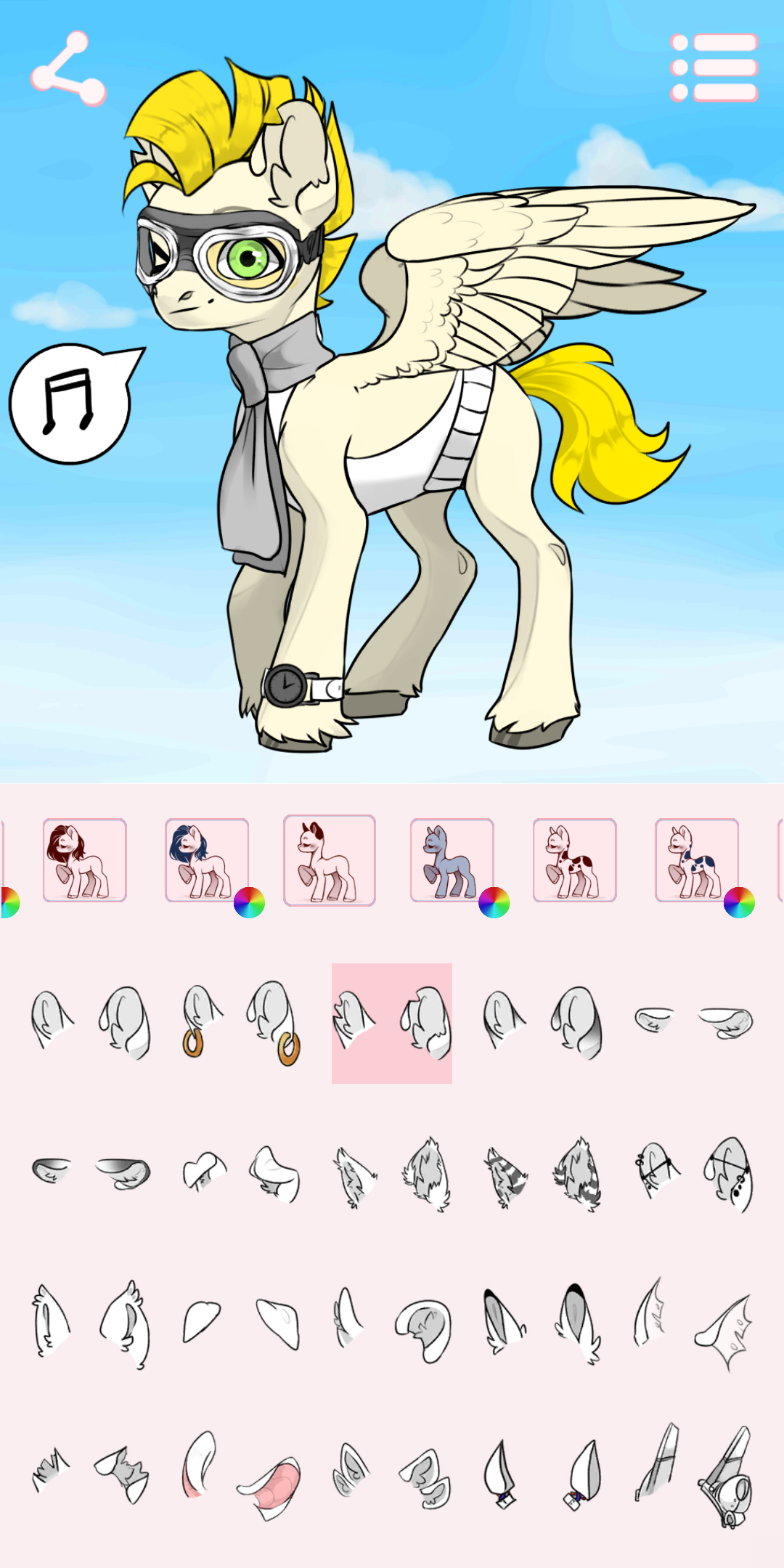 اسکرین شات 3 برنامه Avatar Maker: Fantasy Pony